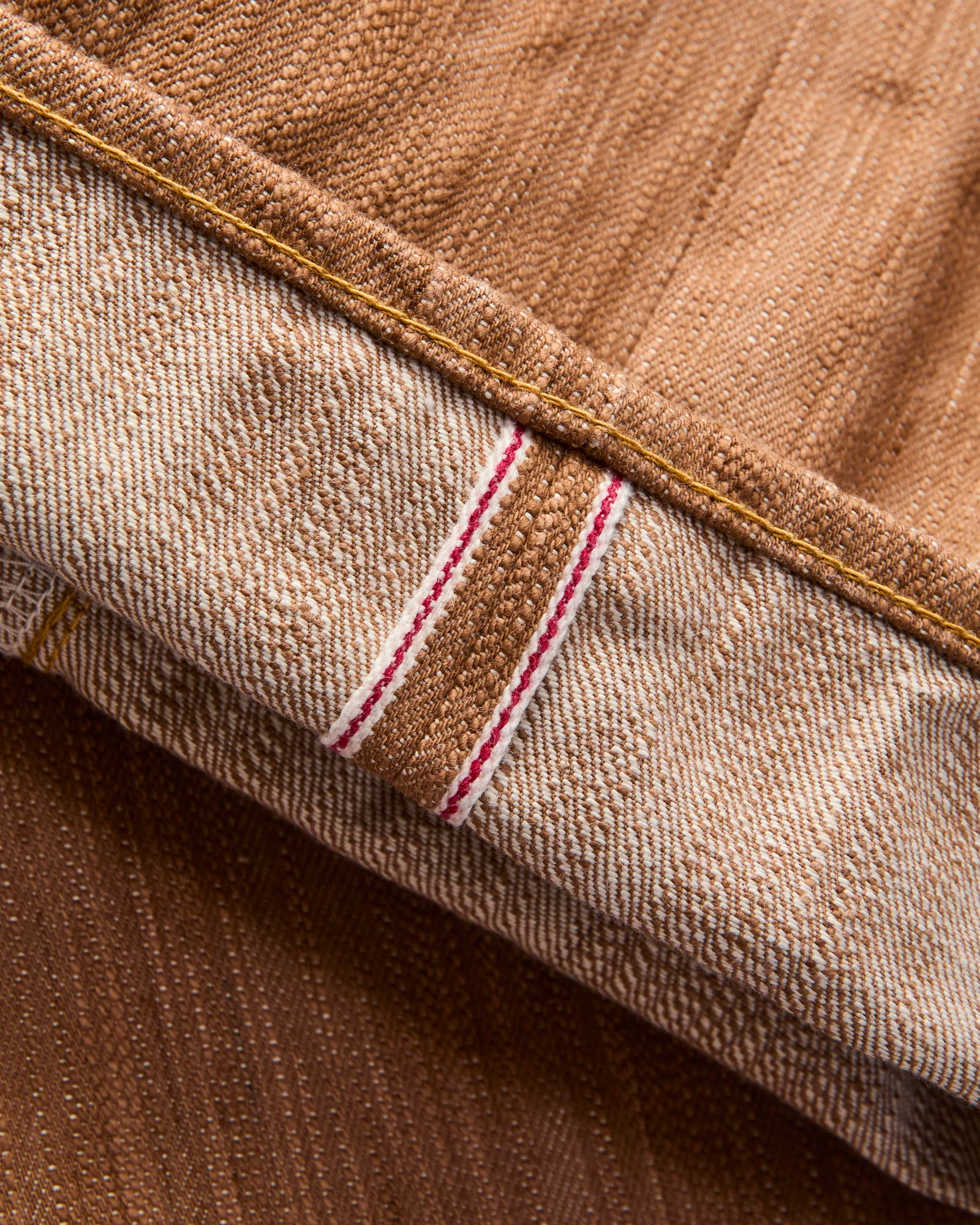 275-AWA "Awa-Kakishibu x Kinari" 20oz Selvedge Denim - Regular Straight Fit - Image 8