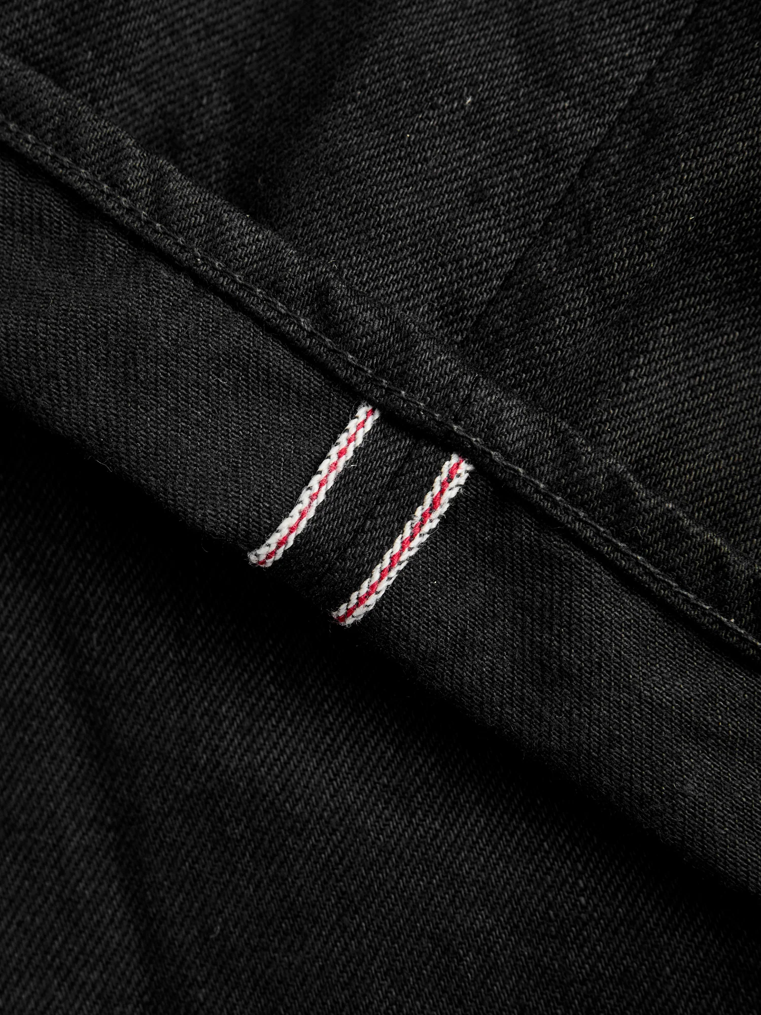 286-13BK "Jet Black" 13oz Selvedge Denim - Clean Straight Fit - Image 13