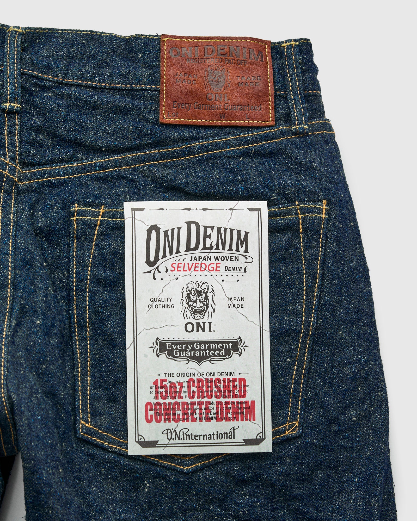 288CCD-GOLV "Crushed Concrete" 15oz Selvedge Denim - Classic Straight Fit - Image 4
