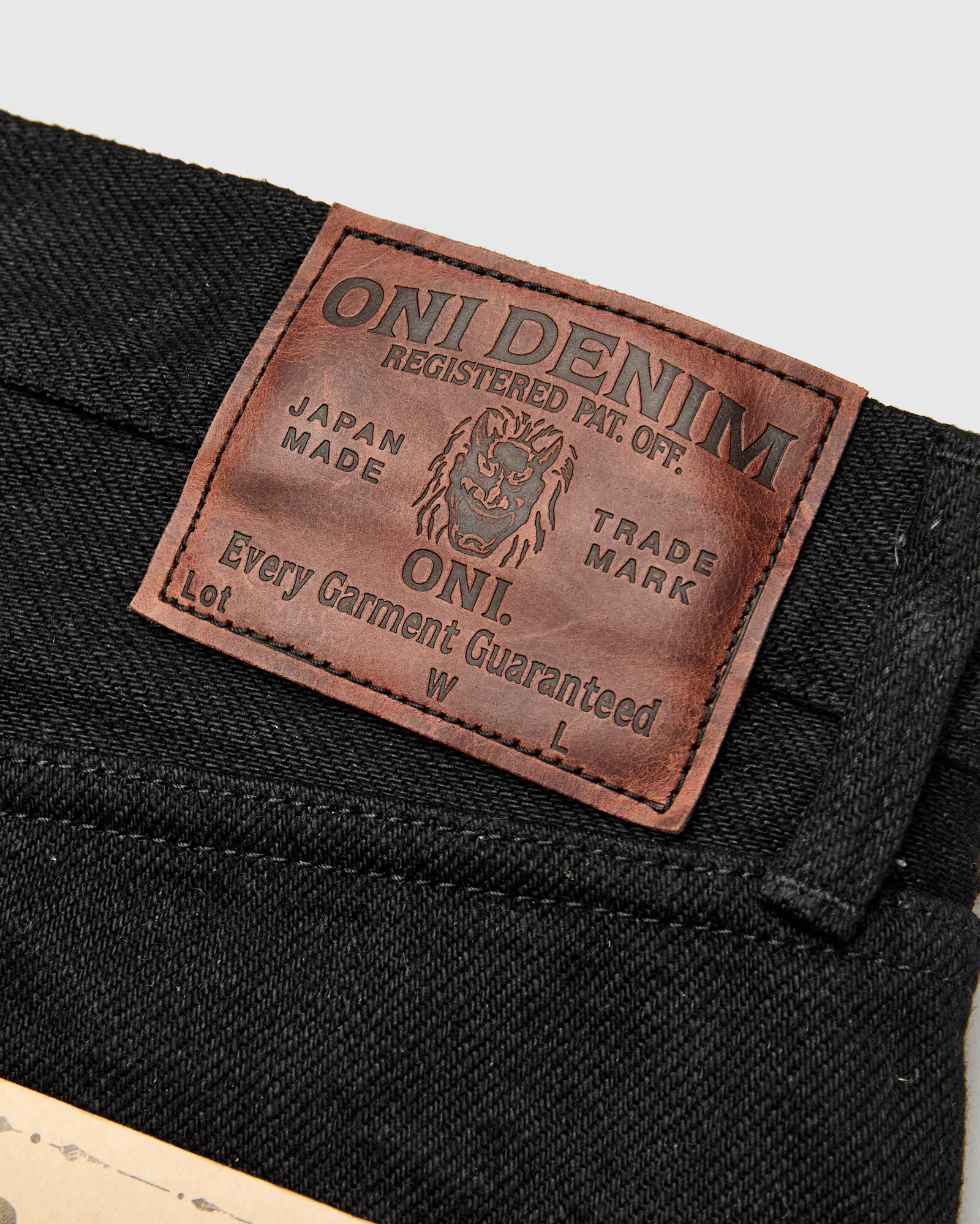 288ZR-BKBK "Secret Black" 20oz Selvedge Denim - Classic Straight Fit - Image 5