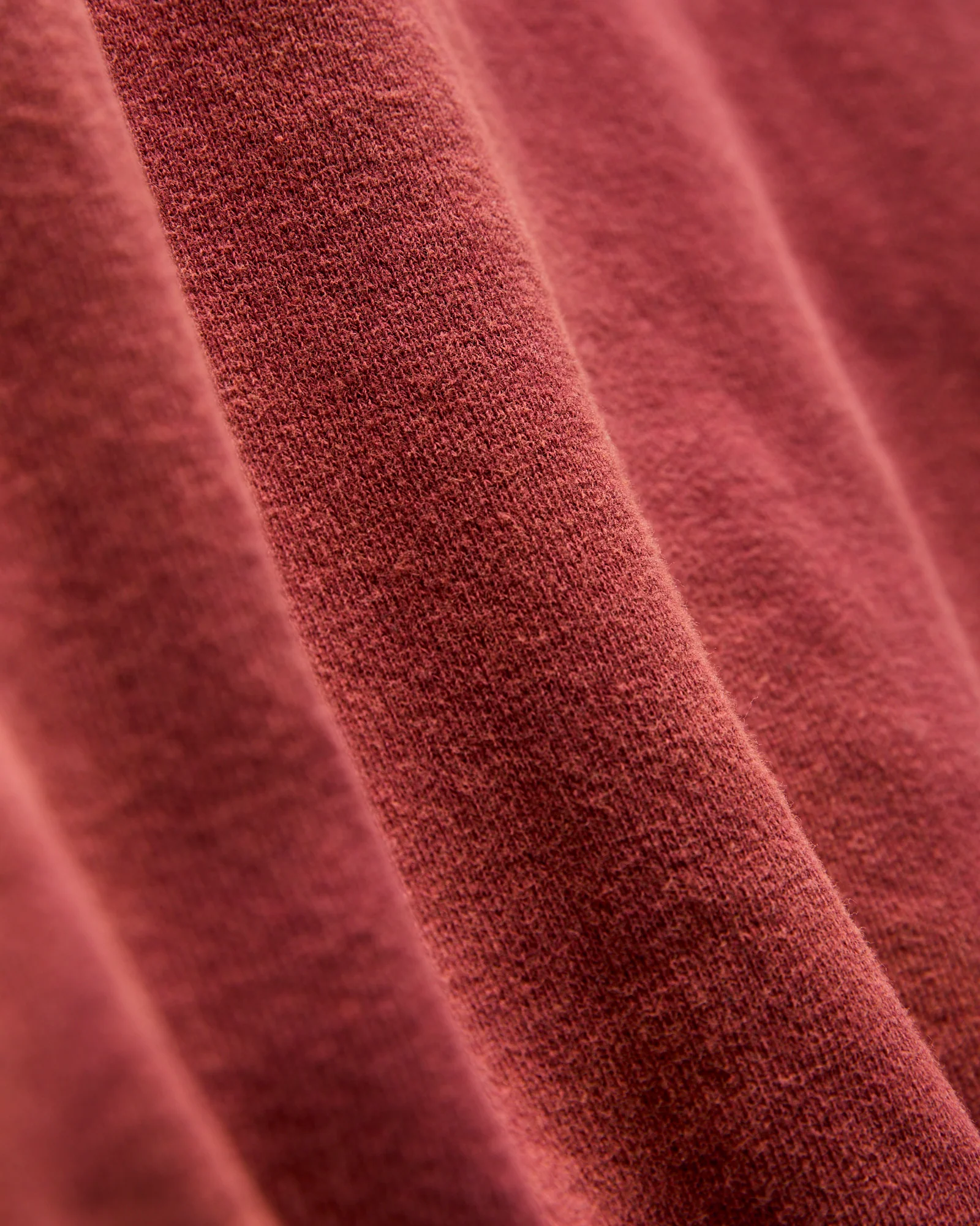 "3-Fly" Special Finish Fleece Zip Hoodie in Bordeaux - Image 7
