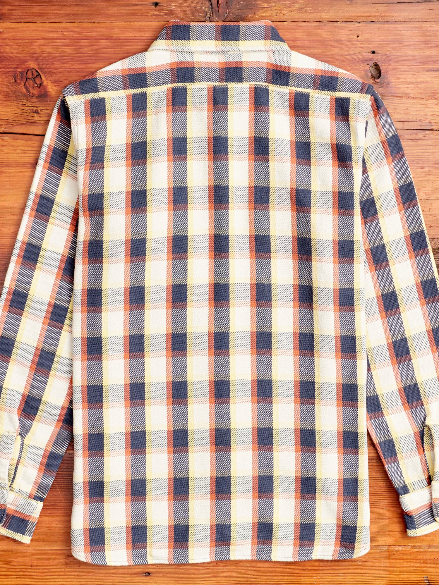3104 Plaid Check Flannel Shirt in Navy - Image 9