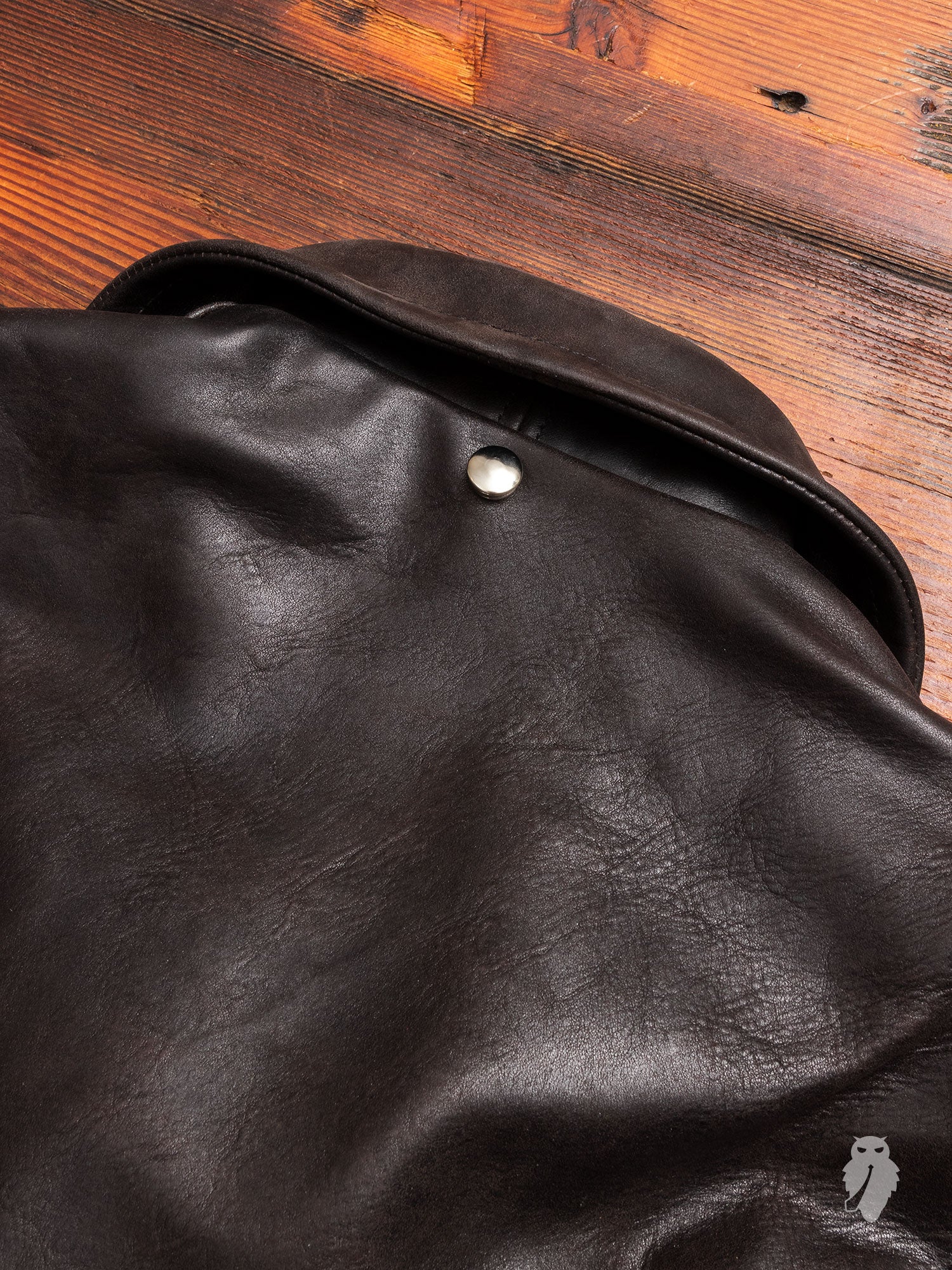 "3sixteen x Schott NYC" Perfecto Leather Jacket in Black - Image 10