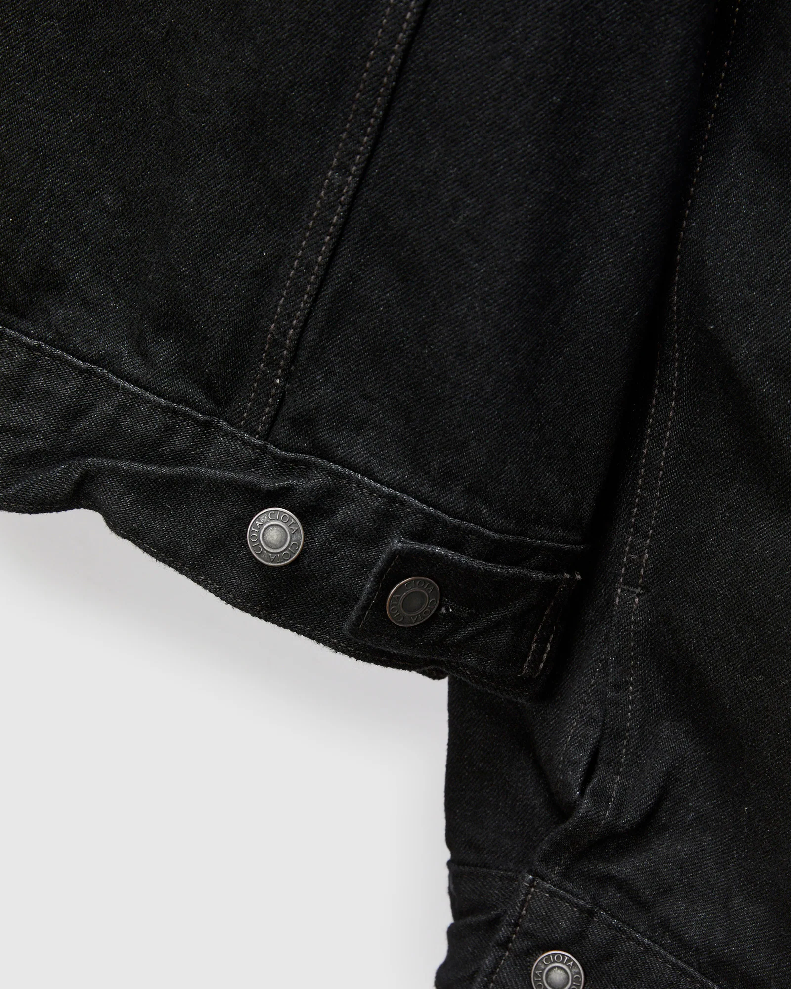 4 Pocket Denim Jacket in Rinse Black - Image 8