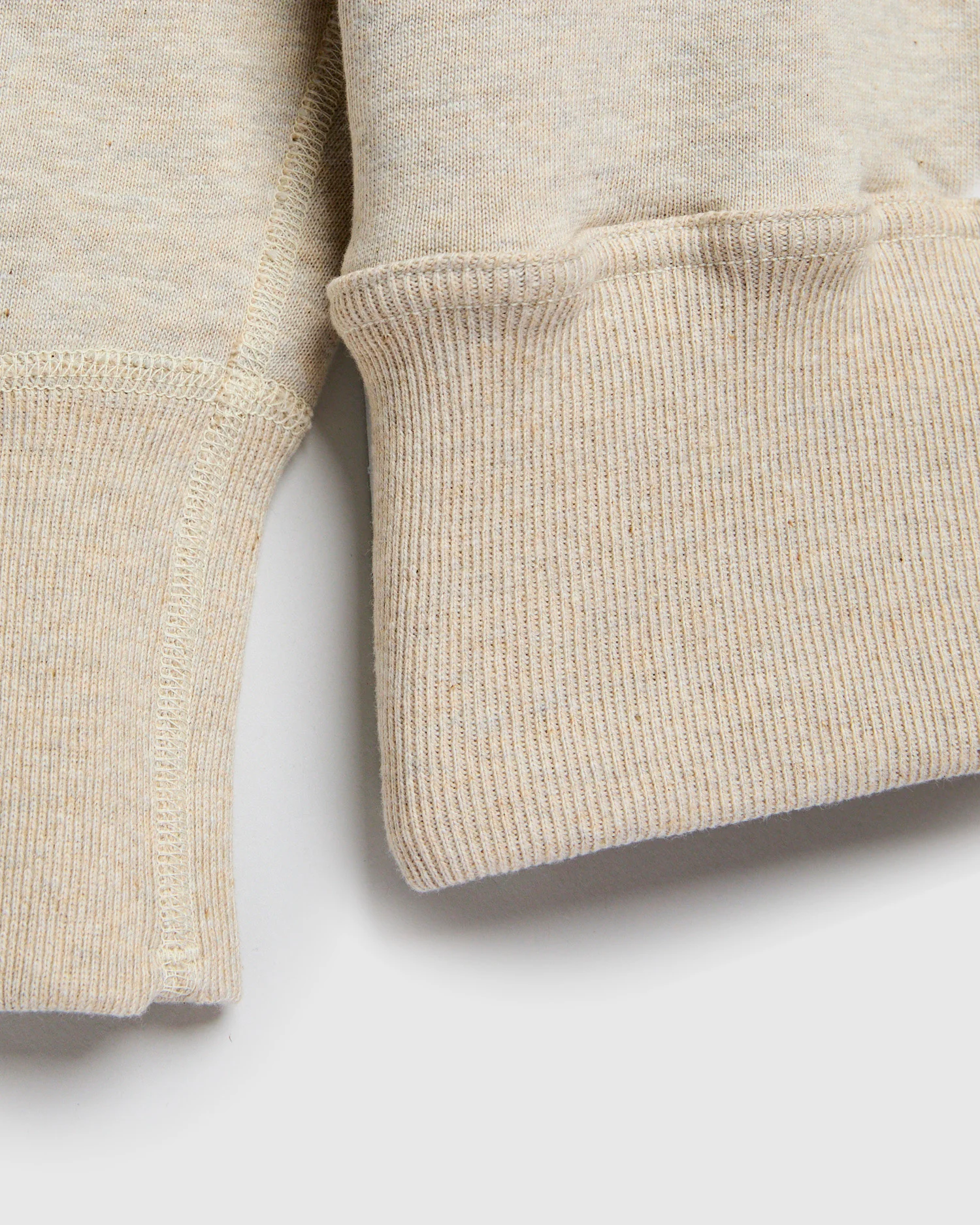 401 Loopwheel Sweatshirt in Oatmeal - Image 4