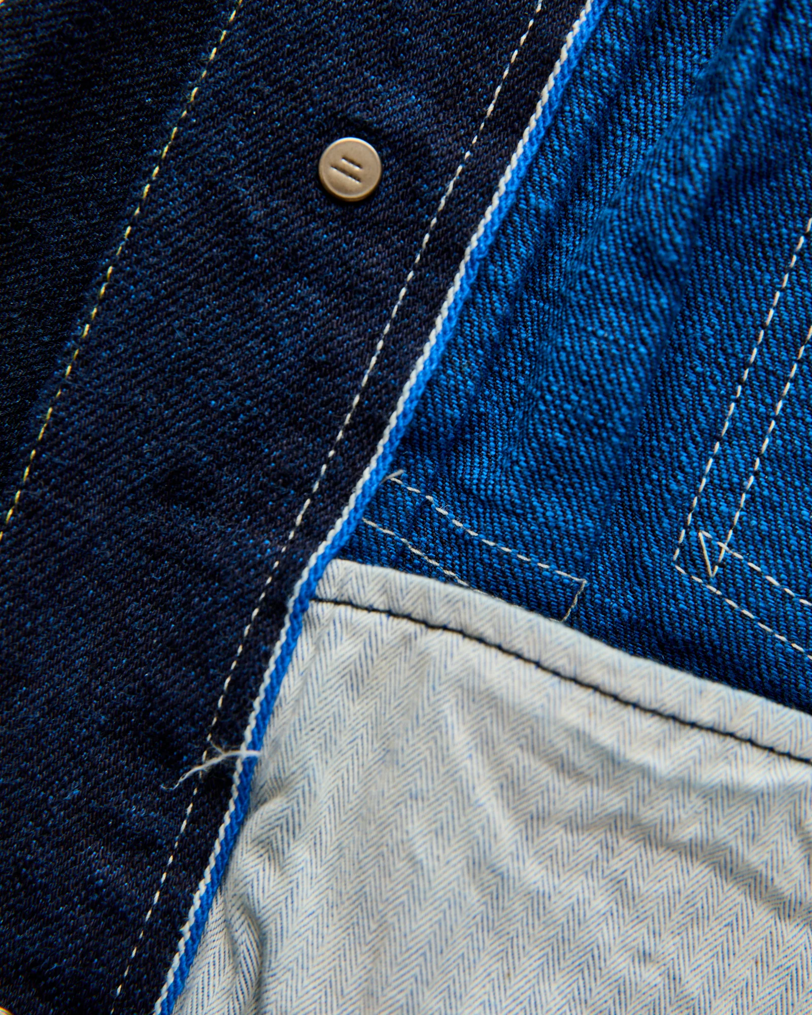 402TB "Yurai" 15oz Natural Indigo Type 2 Selvedge Denim Jacket - Image 10
