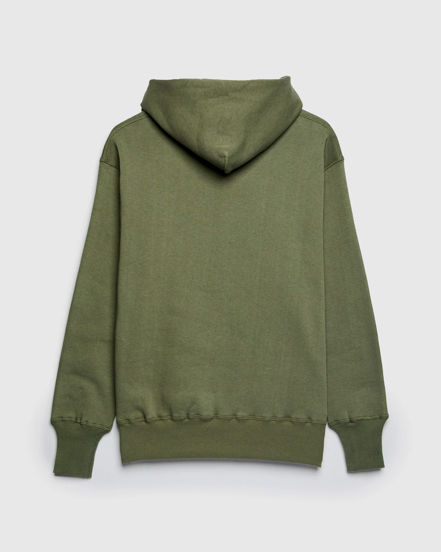 450 Loopwheel Hoodie in OD Green - Image 2