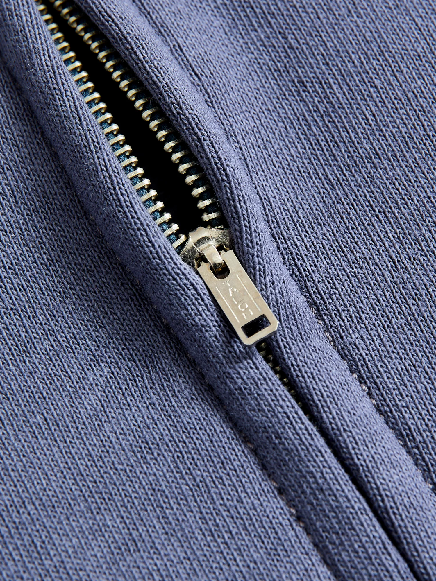451 Loopwheel Zip Hoodie in Navy - Image 6