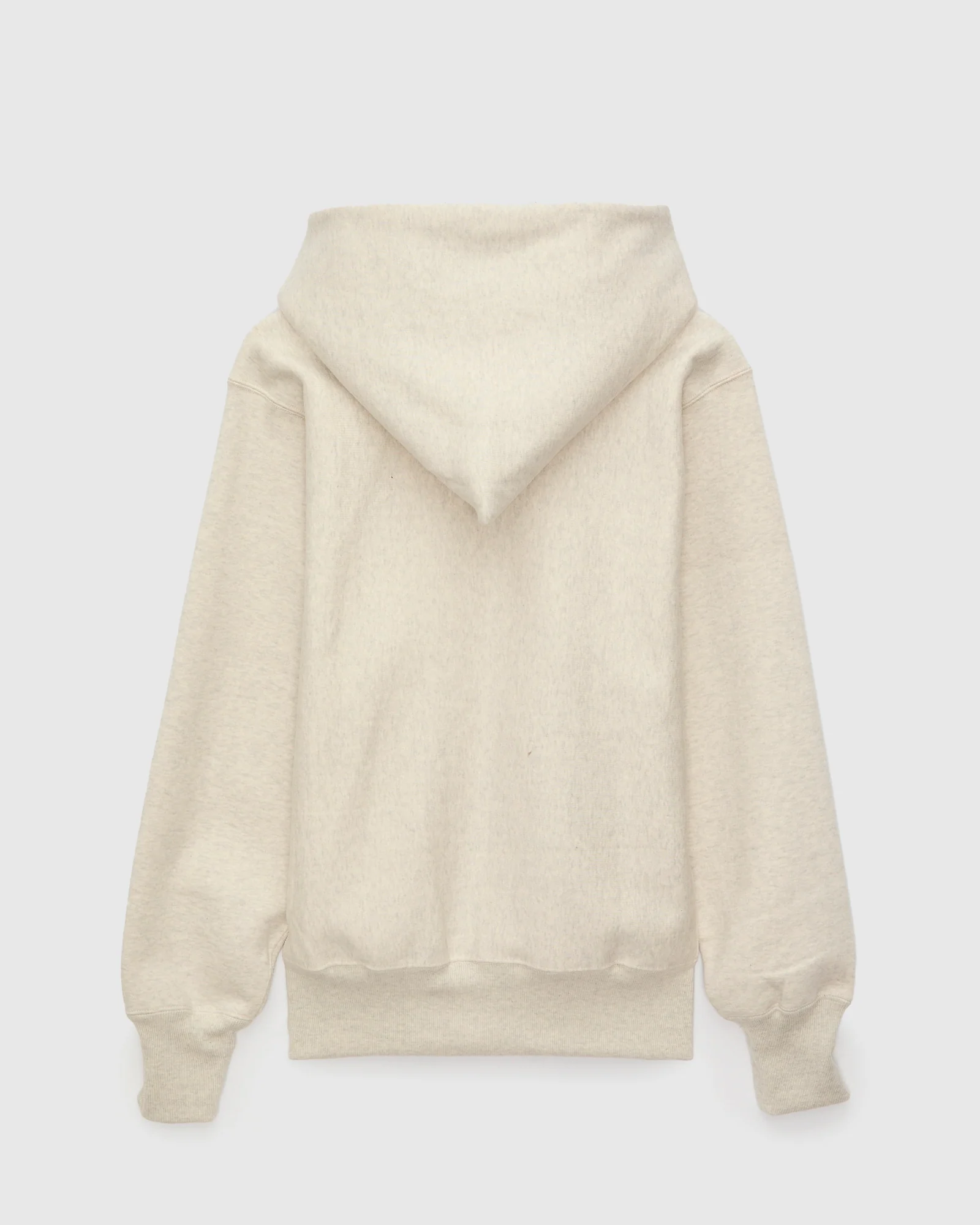 487 Reverse Weave Loopwheel Zip Hoodie in Oatmeal - Image 2