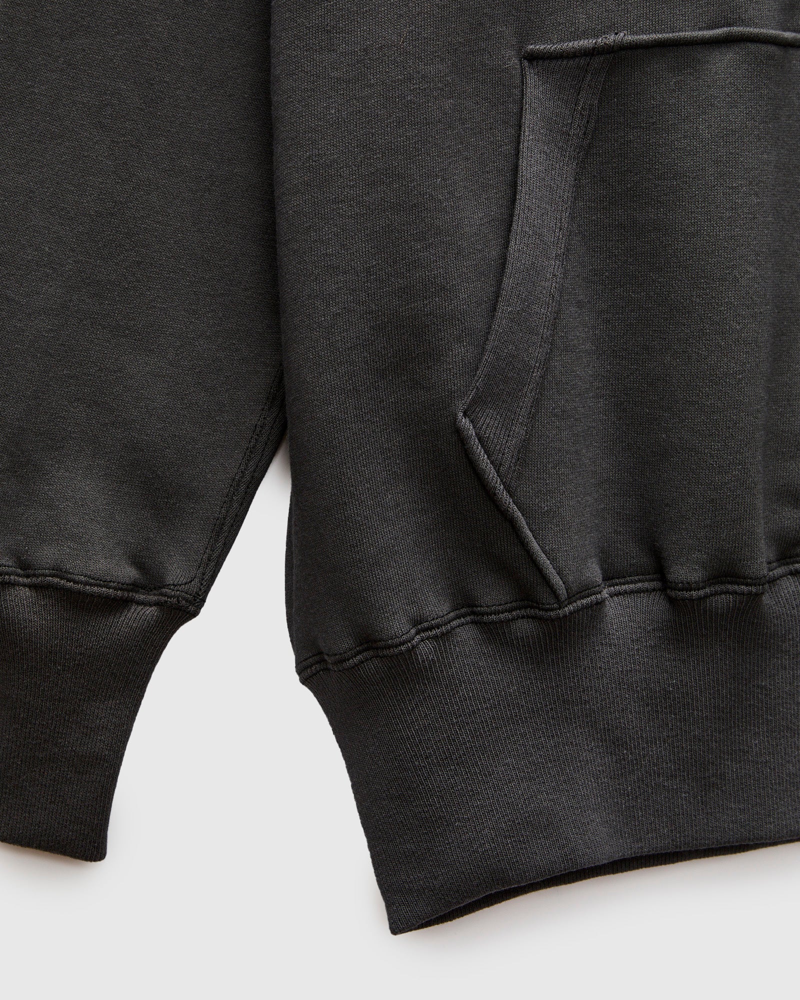 496 Freedom Sleeve Zip Hoodie in Ink Black - Image 6