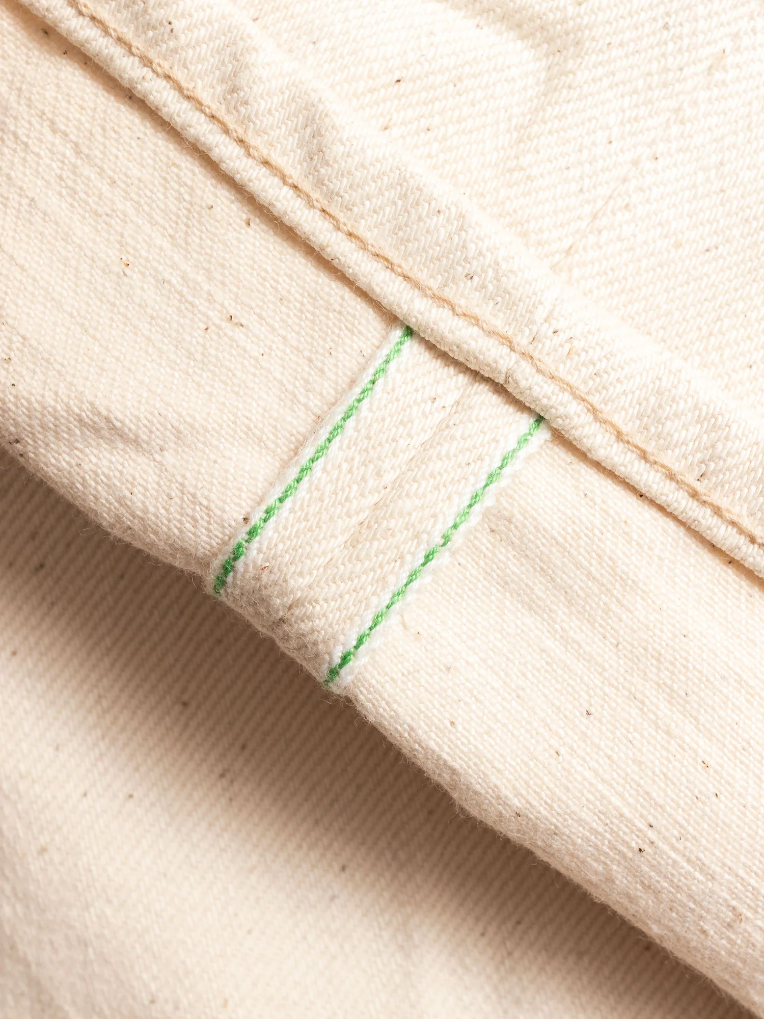 546-OGW "Organic Cotton White" 14oz Selvedge Denim - Slim Straight Fit - Image 9