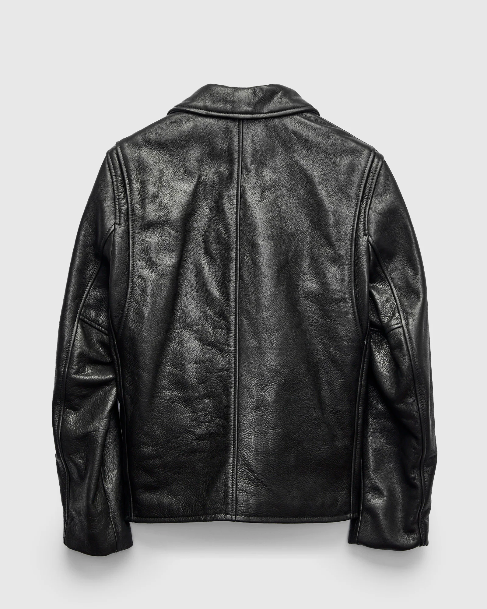 562 Pebbled Cowhide Weekender Jacket in Black - Image 2