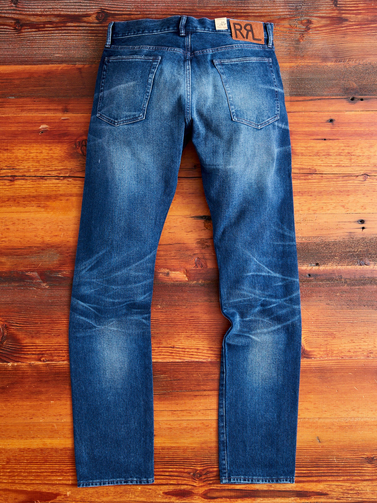 Indigo Bedford Cord Pants - High Slim Fit - Image 12