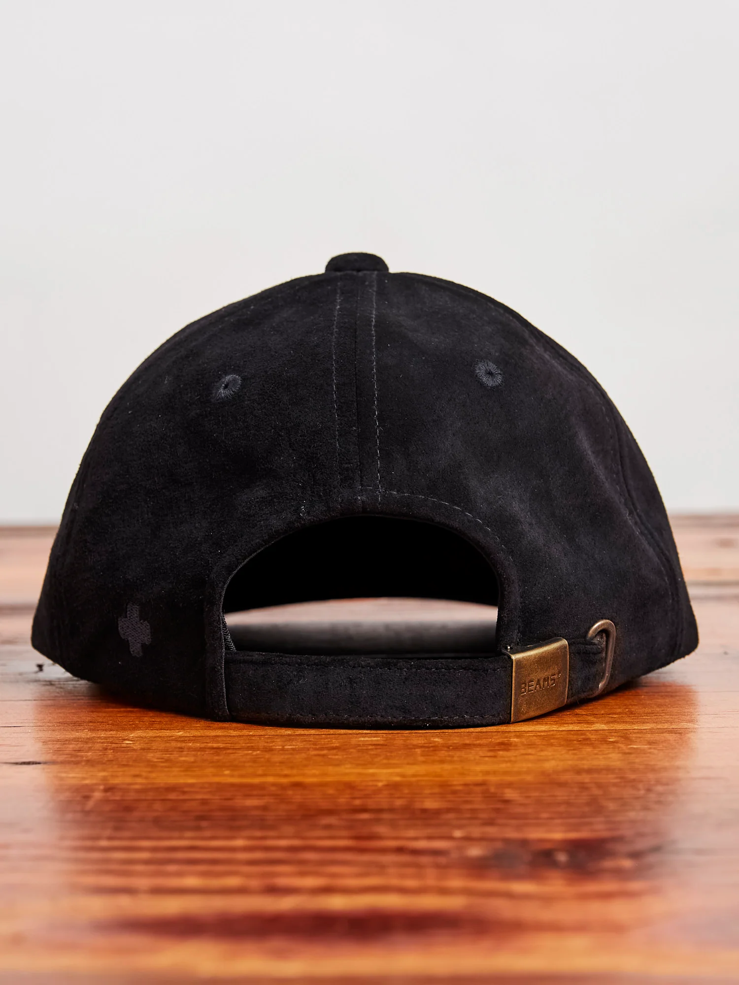 6-Panel Suede Cap in Black - Image 3