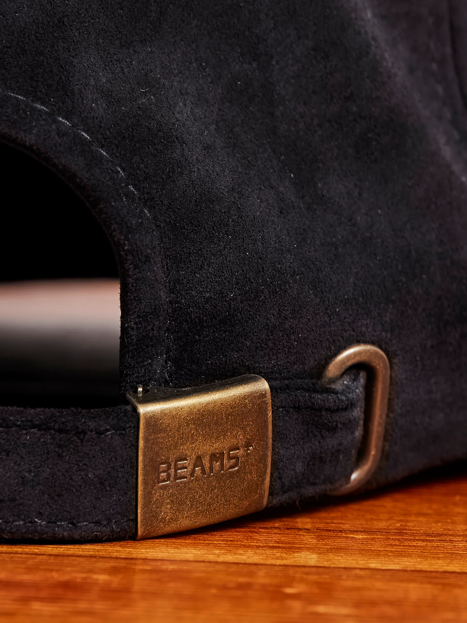 6-Panel Suede Cap in Black - Image 4