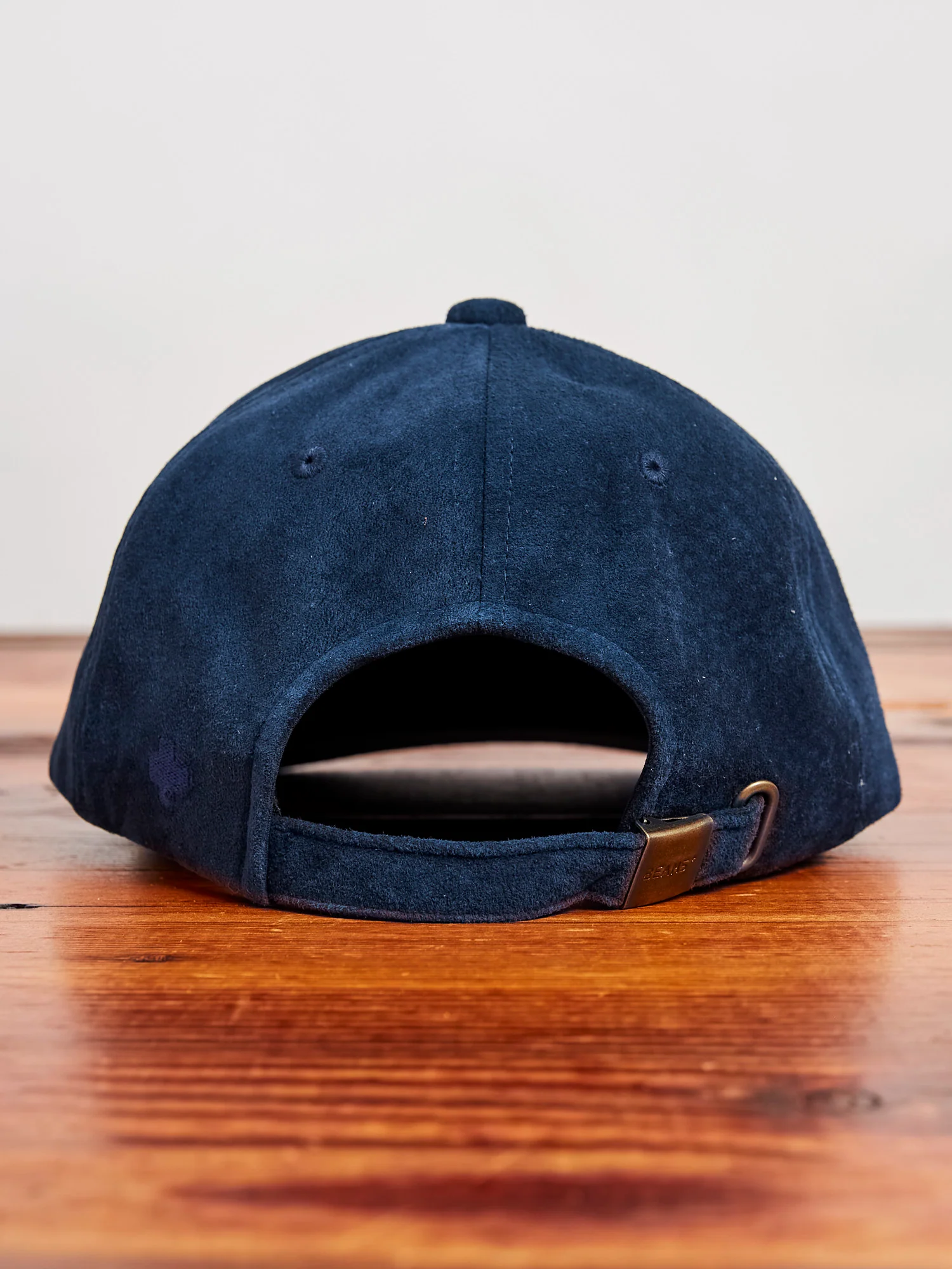 6-Panel Suede Cap in Navy - Image 3