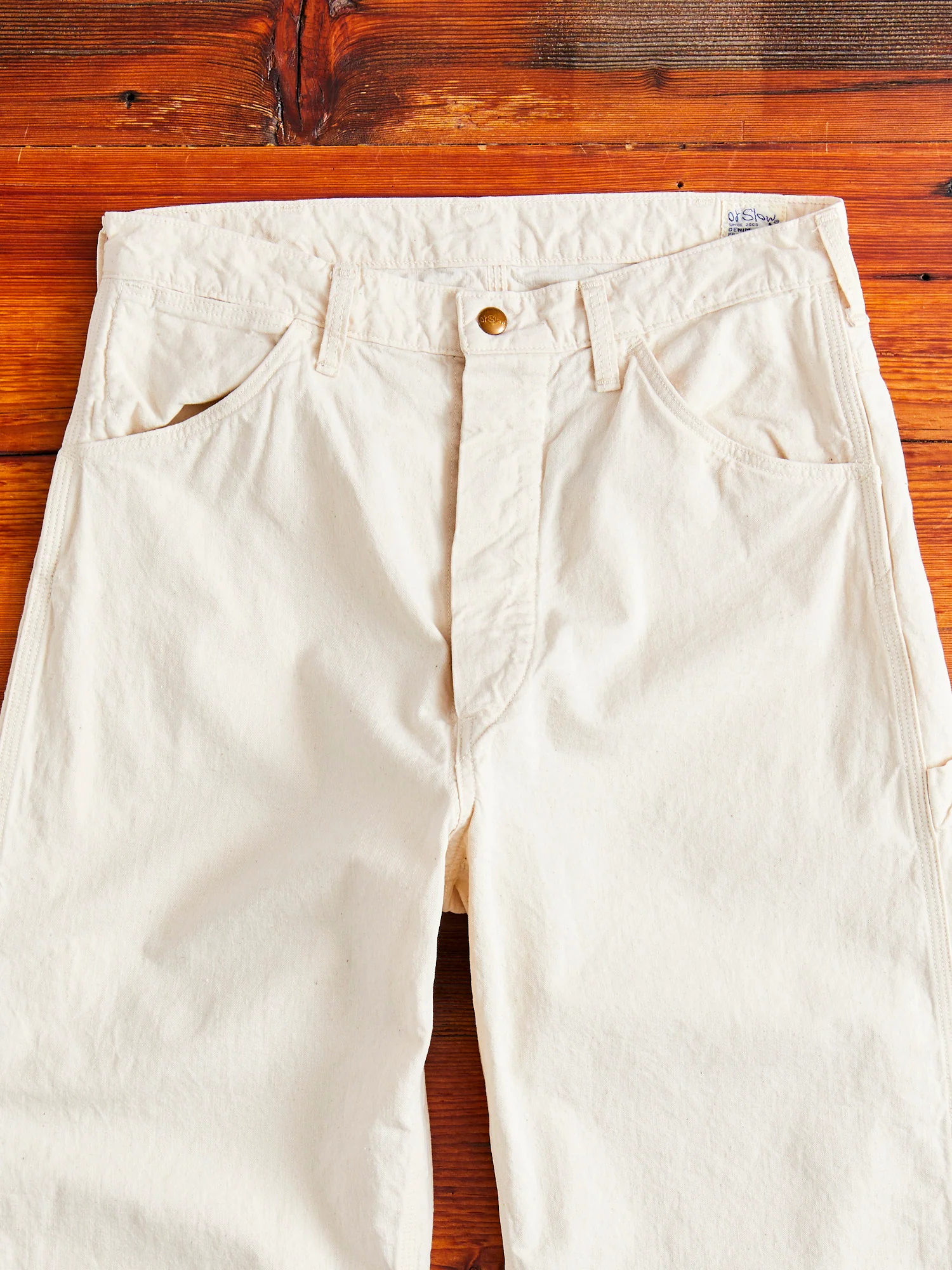 60's Painter Pants in Ecru - Image 3