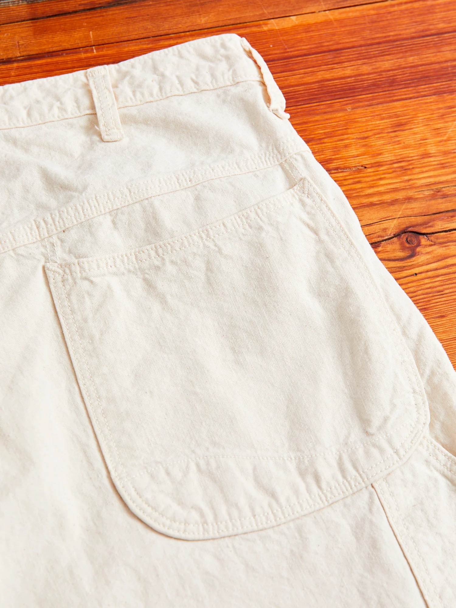 60's Painter Pants in Ecru - Image 9