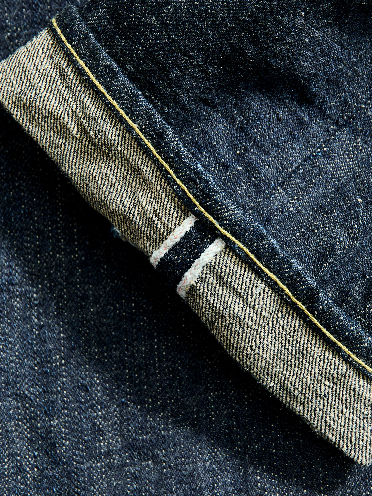 622-14KBE "Blue Oni" Indigo Beige 14oz Selvedge Denim - Relaxed Tapered - Image 11