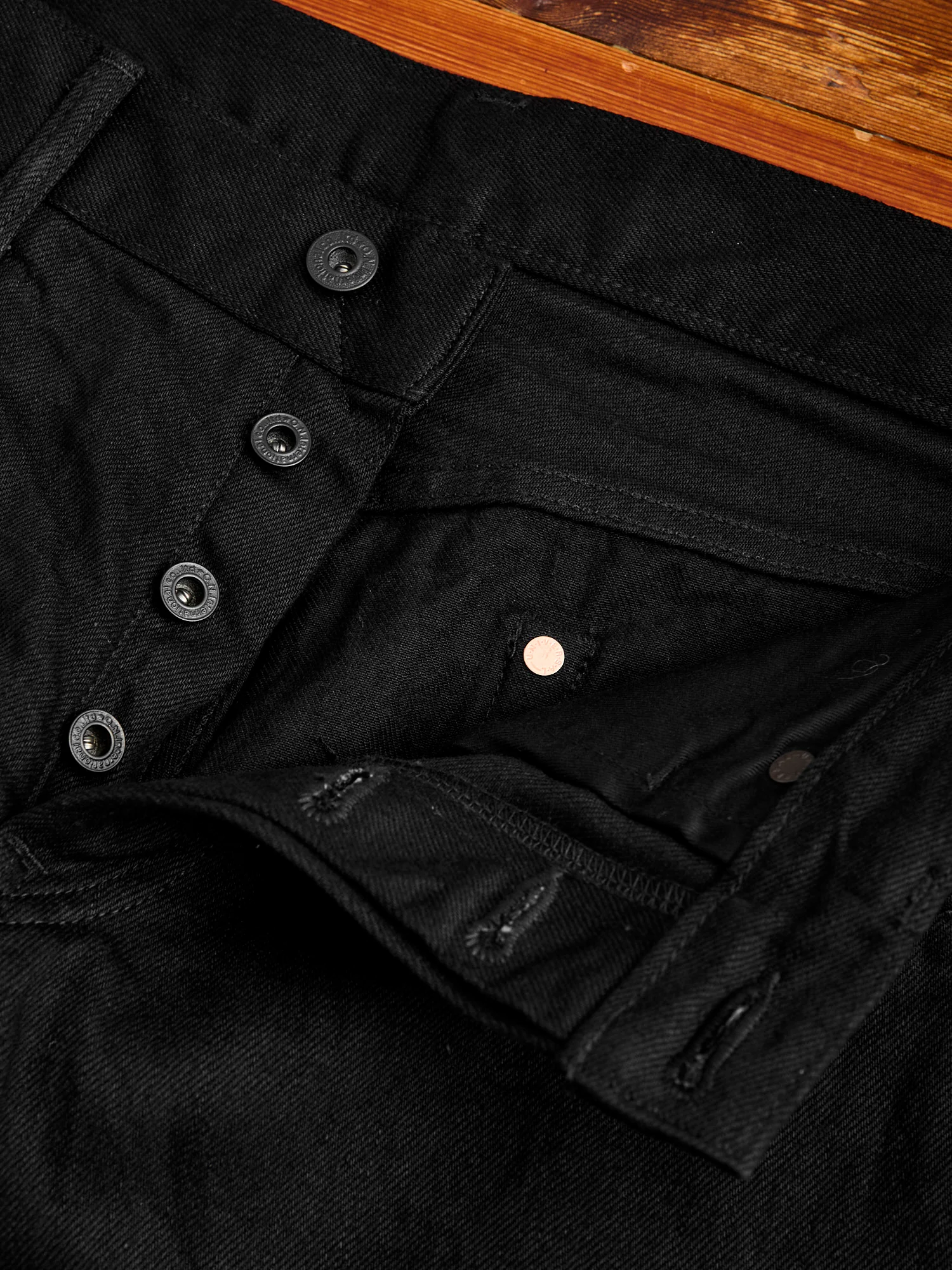 642-13BK "Jet Black" 13oz Selvedge Denim - Relaxed Tapered Fit - Image 10