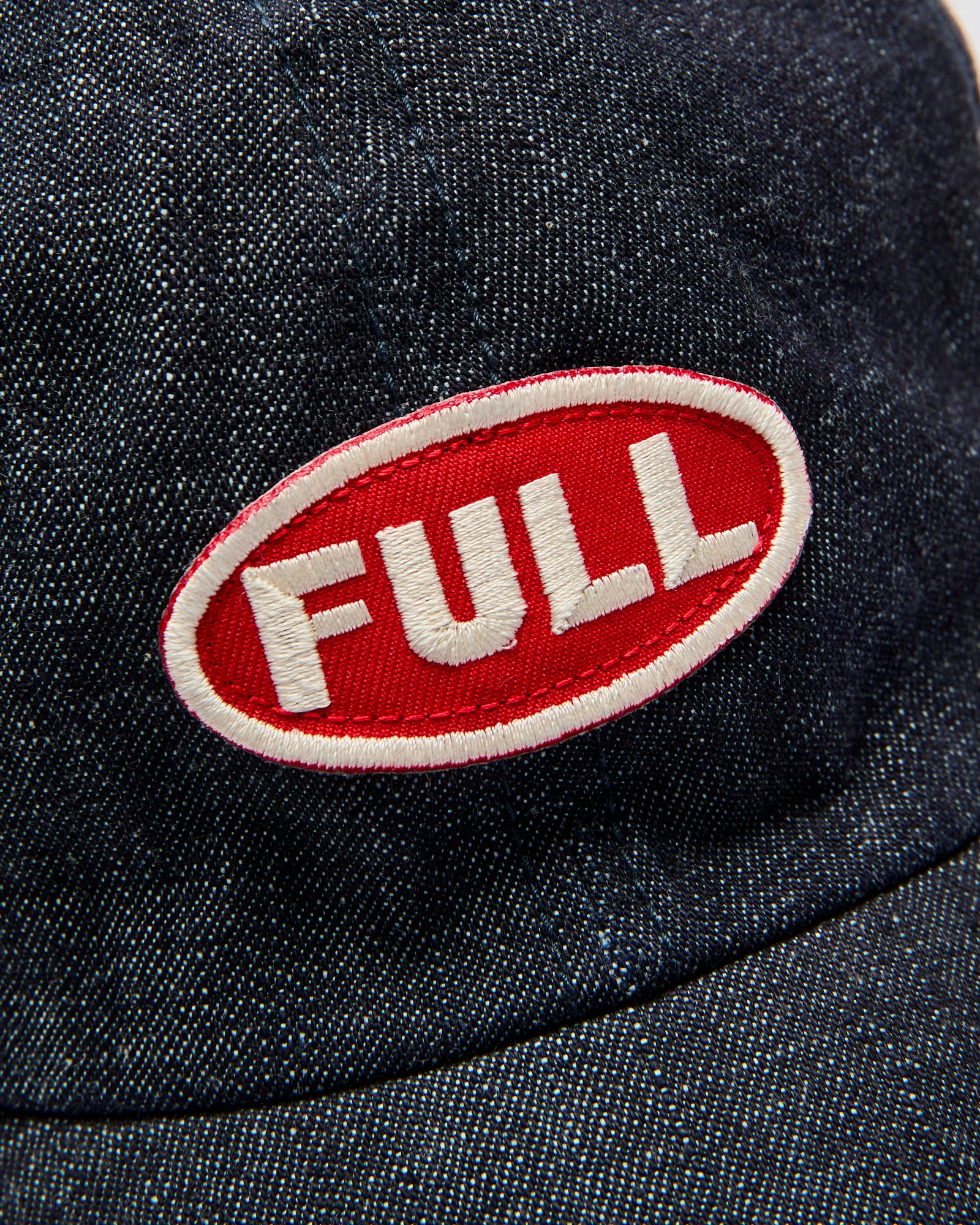 Full Wappen Denim Cap in Indigo Blue - Image 5