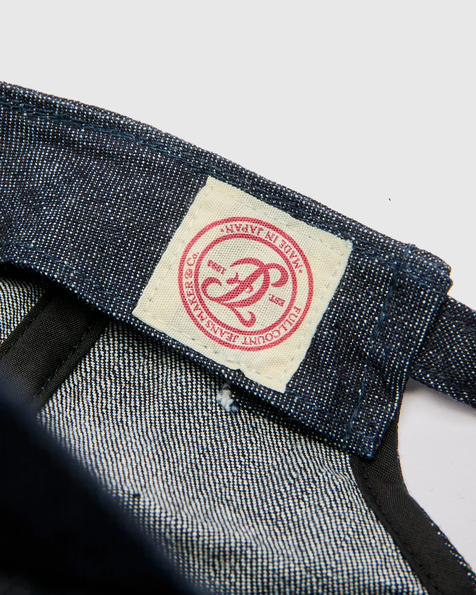 Full Wappen Denim Cap in Indigo Blue - Image 6