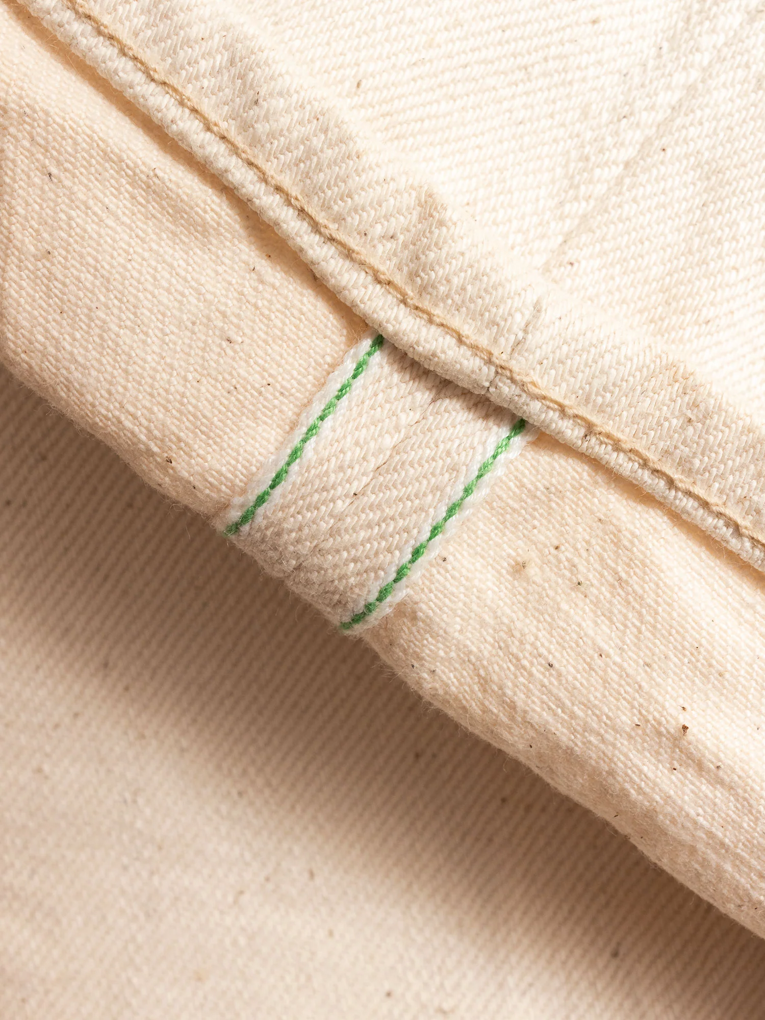 679-OGW "Organic Cotton White" 14oz Selvedge Denim - Strong Tapered Fit - Image 9