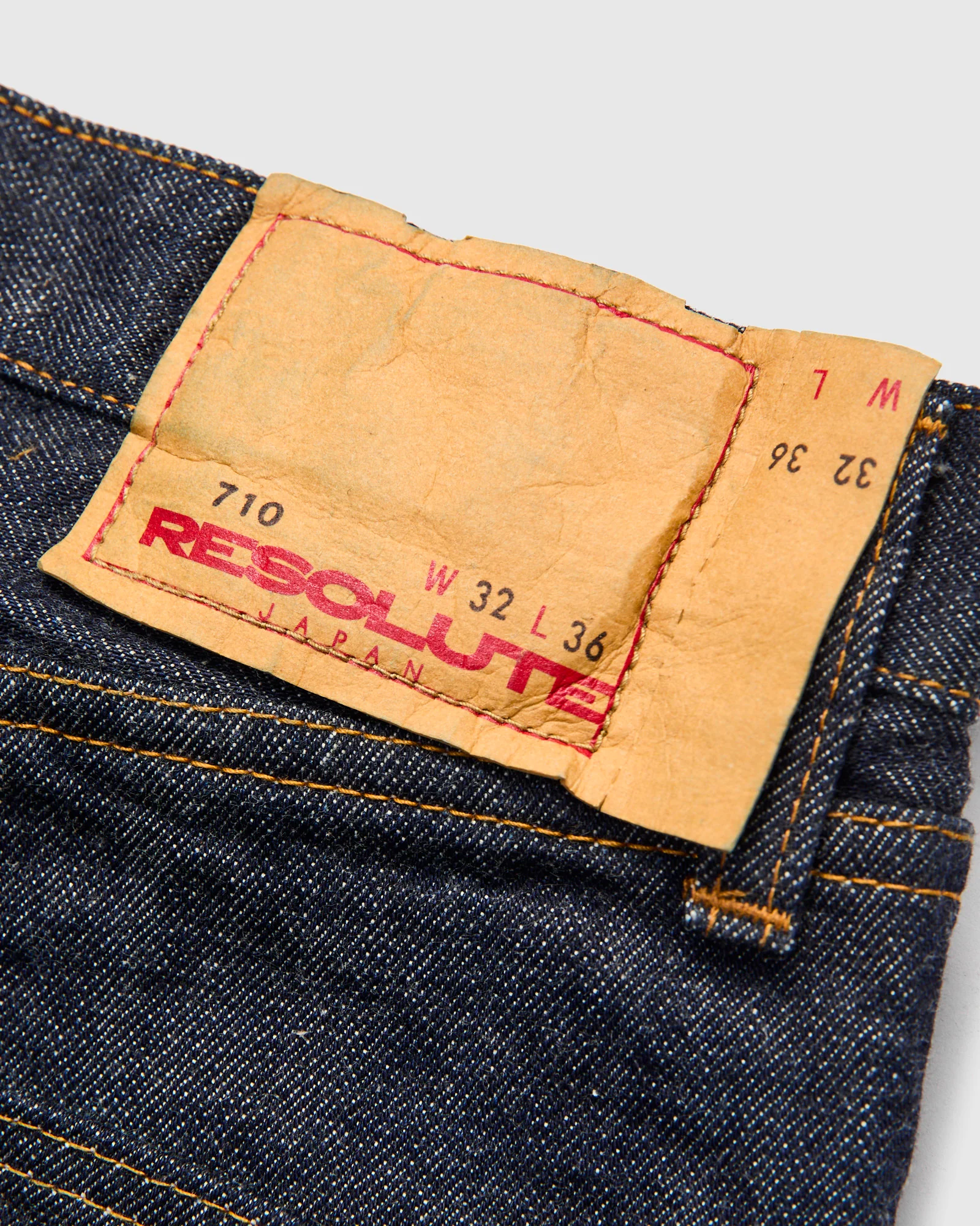 710 "66 Model" 14oz Rinsed Selvedge Denim - Slim Straight Fit - Image 5