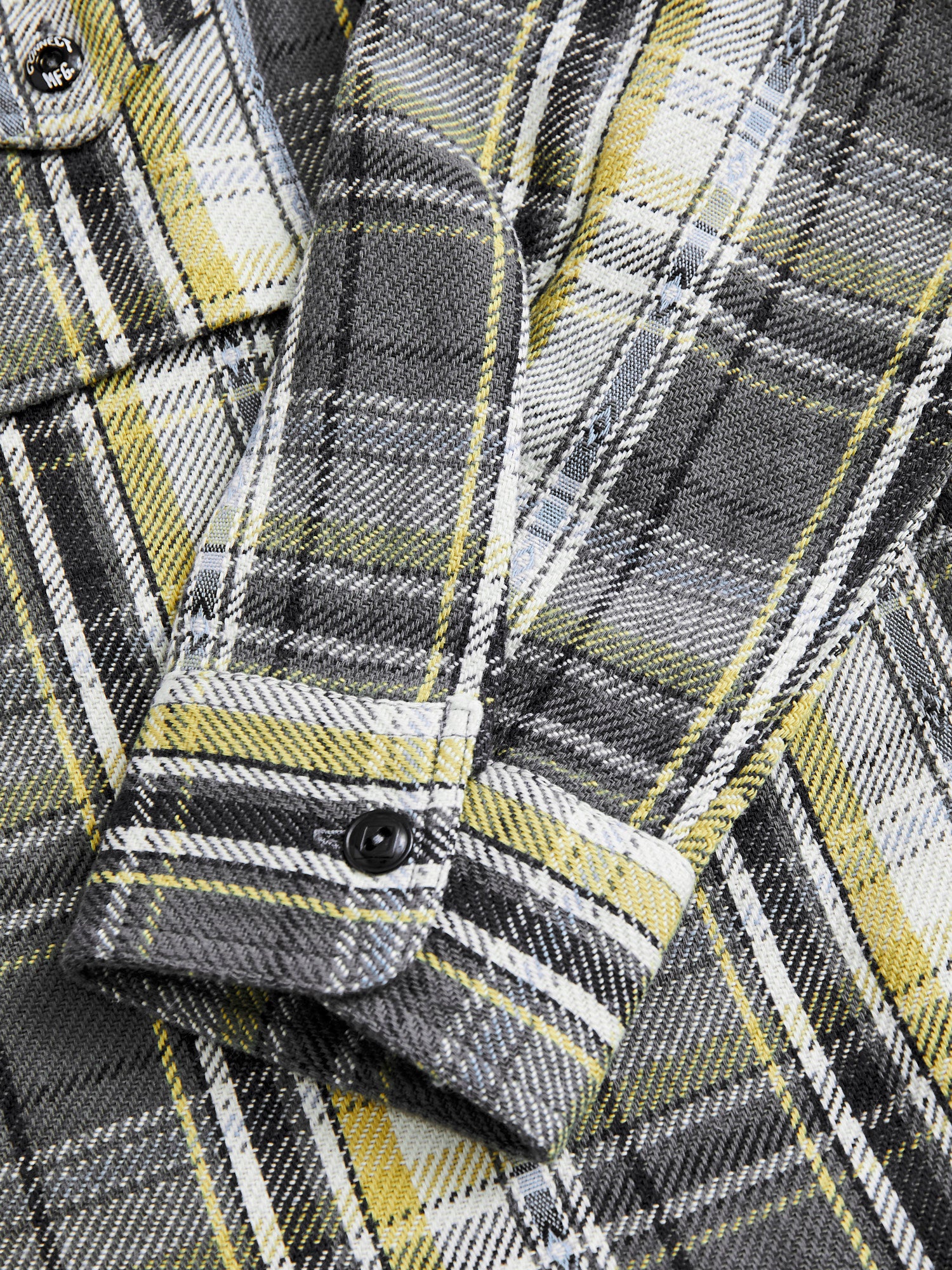 750WS Heavy Flannel Shirt in Grey - Image 6
