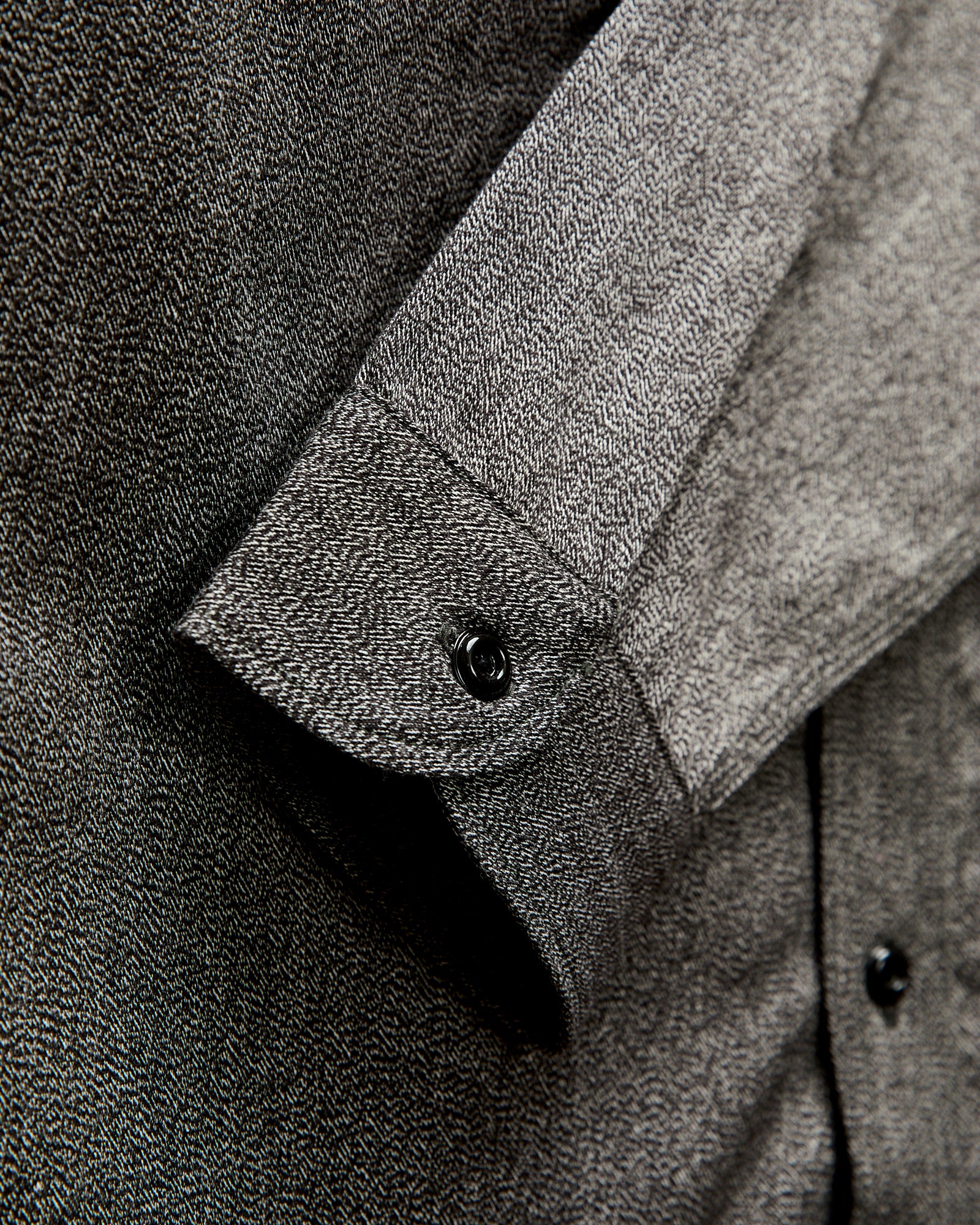 8HU Mock-Twist Chambray Work Shirt in Black - Image 7