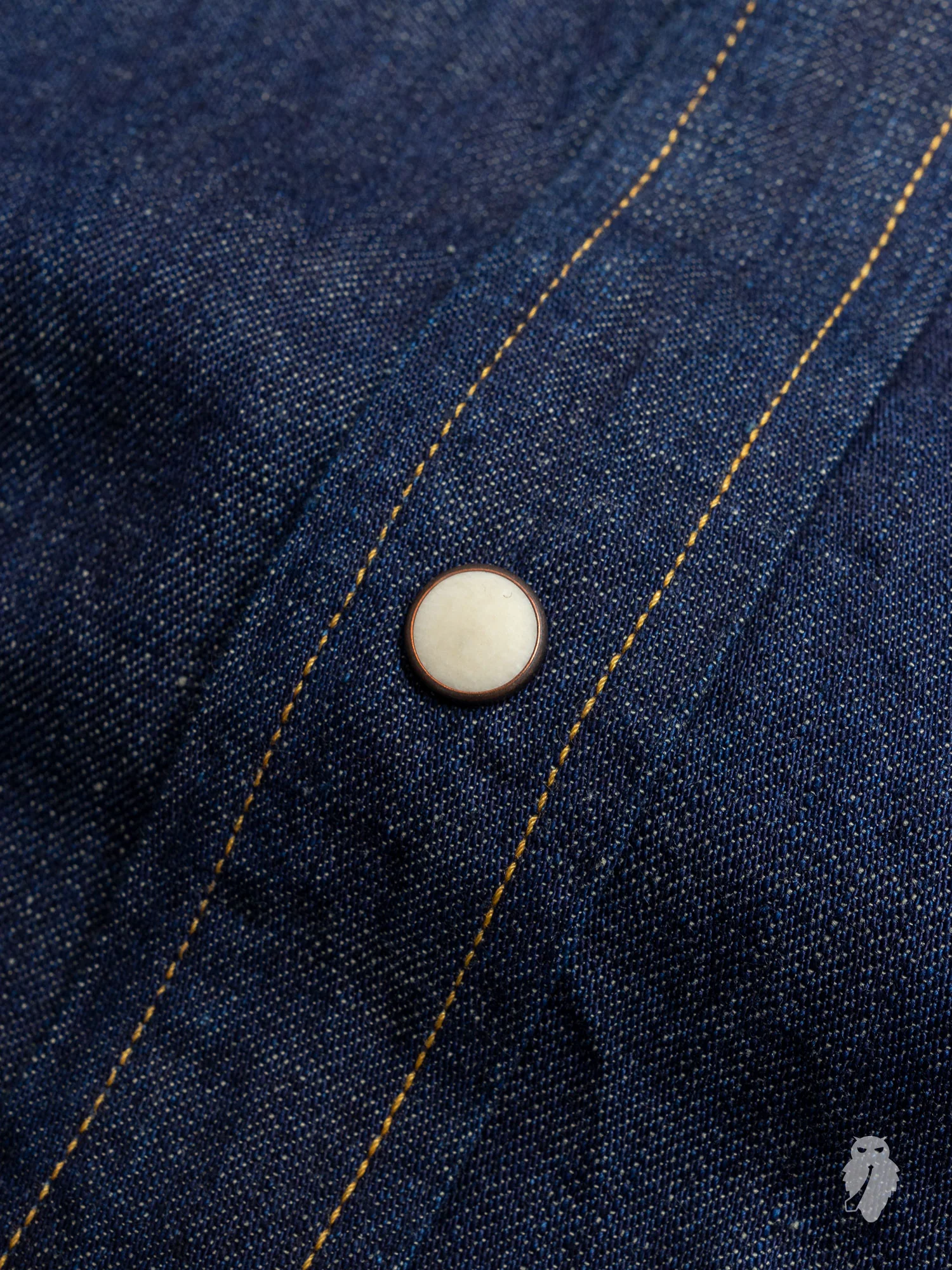 8oz Denim Western Shirt in Indigo - Image 5
