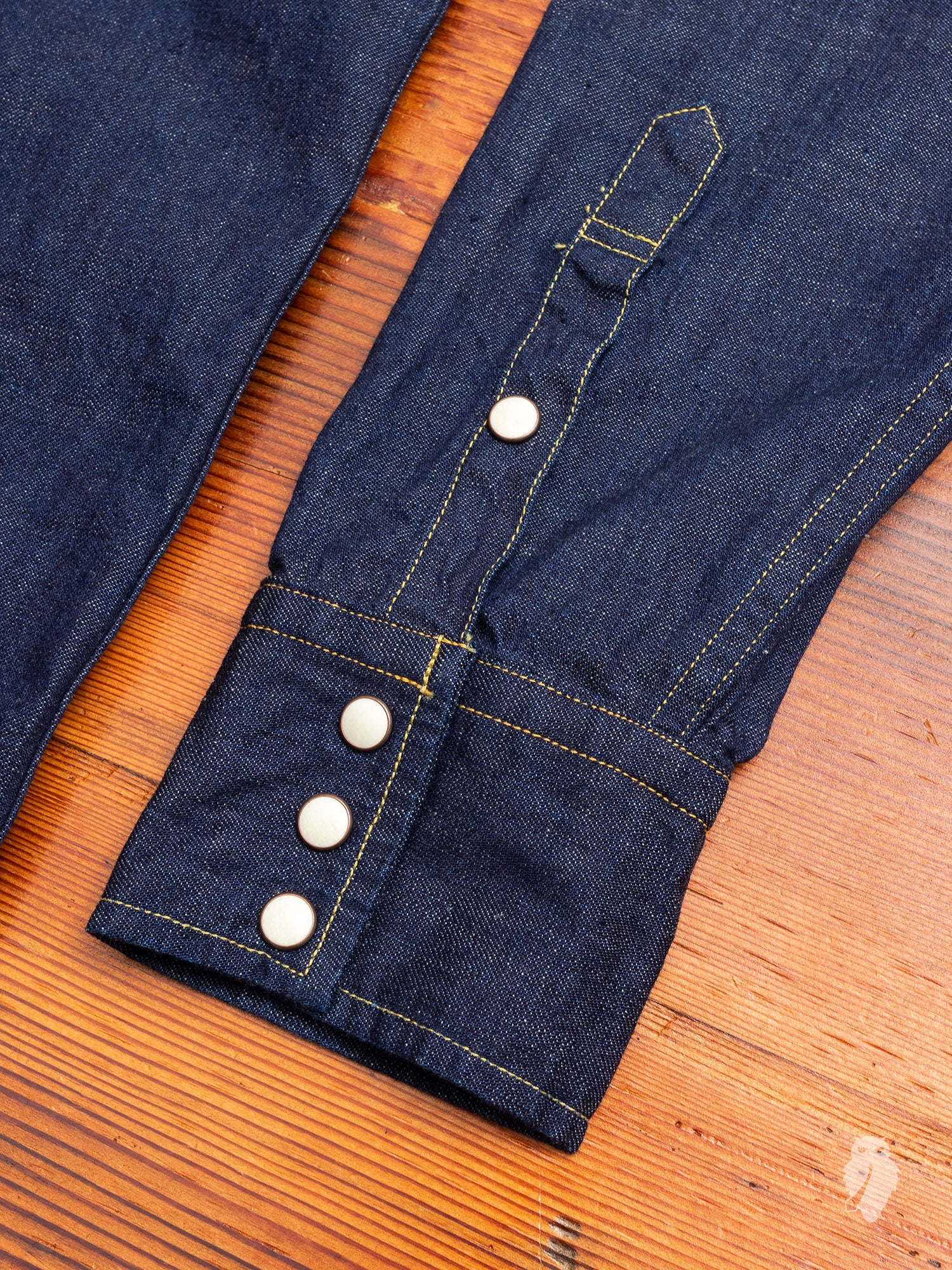 8oz Denim Western Shirt in Indigo - Image 6