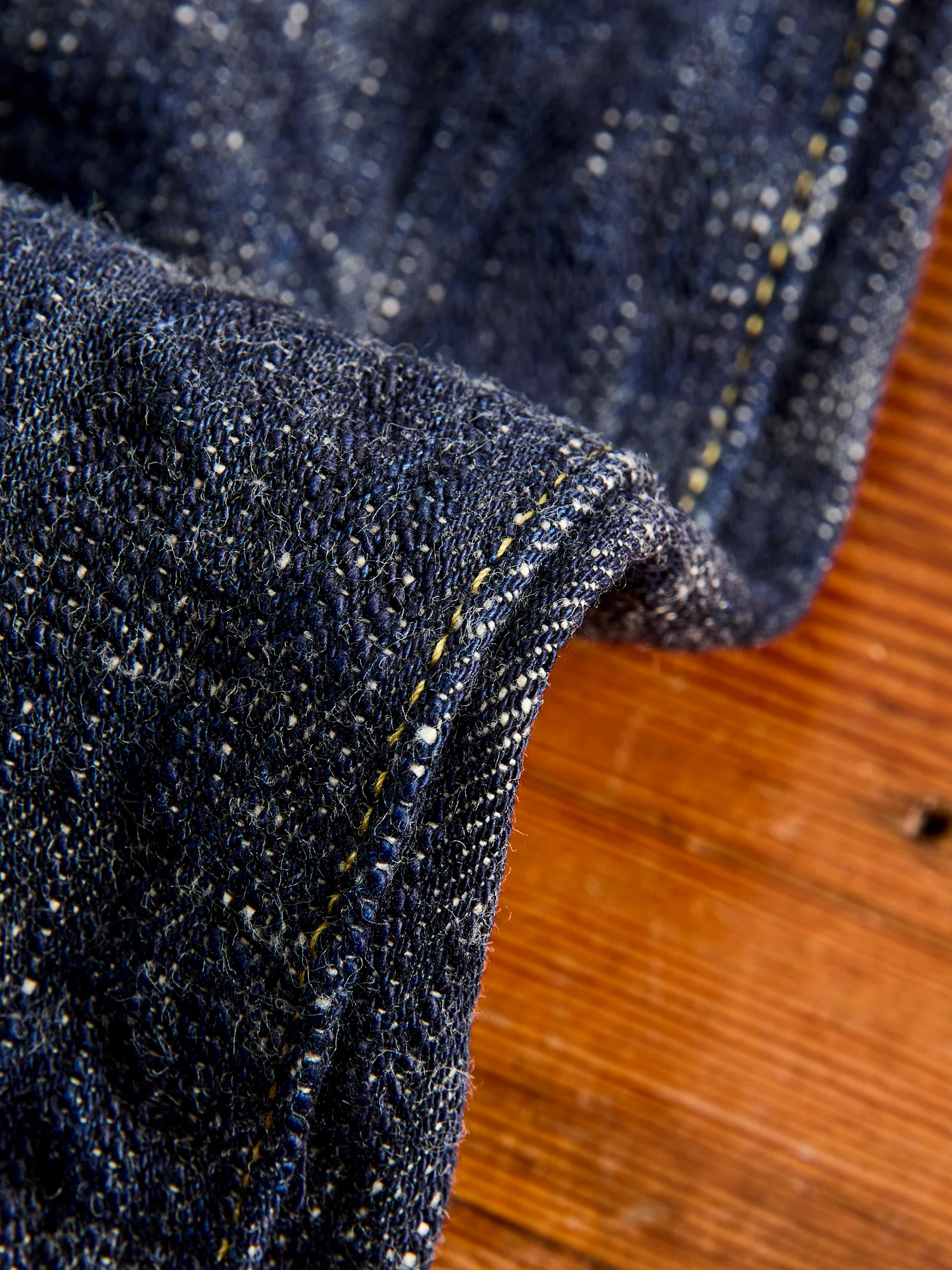 902 "Kasuri" 17oz Slub Selvedge Denim - High Tapered Fit - Image 10