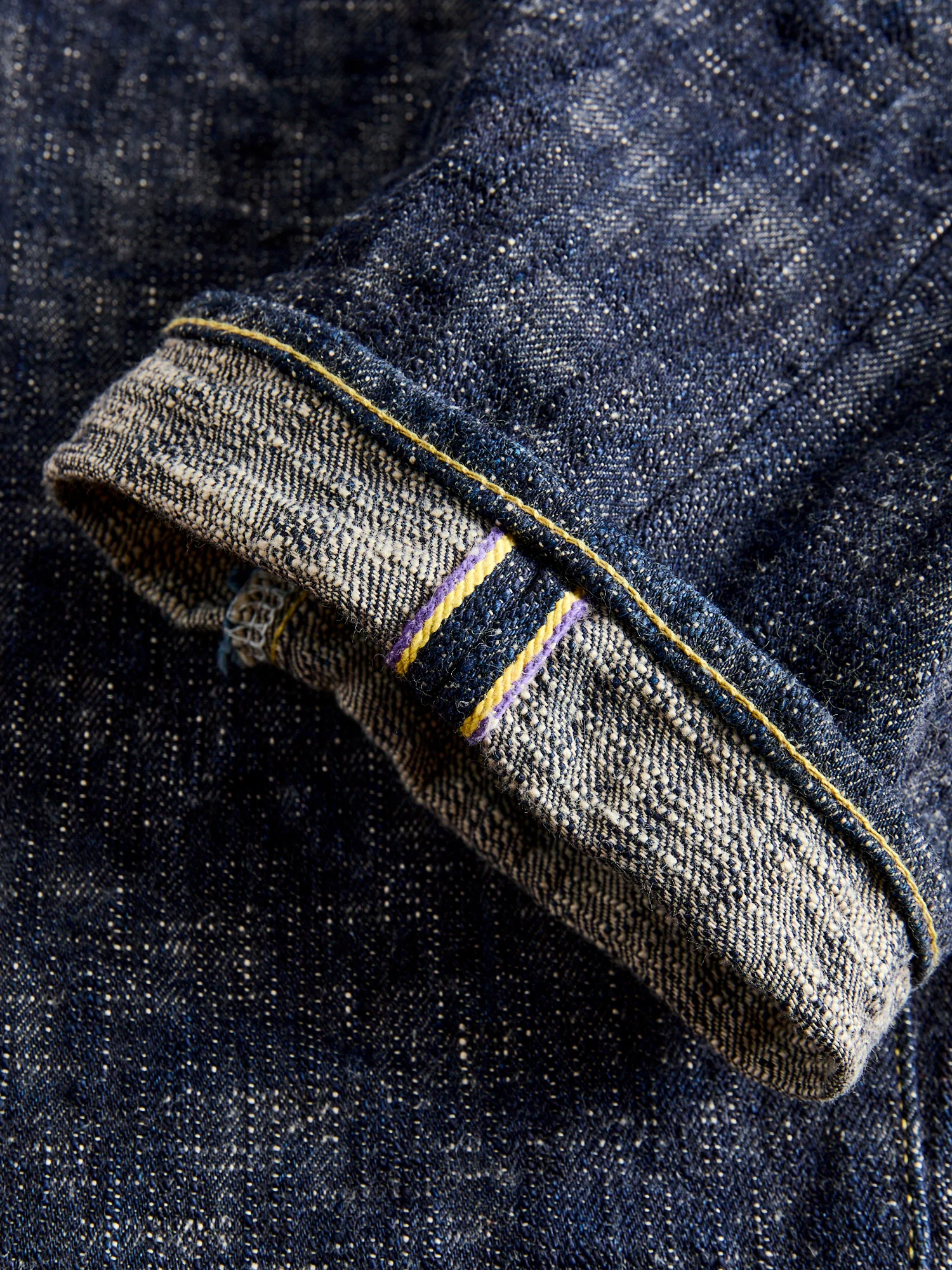 902 "Kasuri" 17oz Slub Selvedge Denim - High Tapered Fit - Image 11