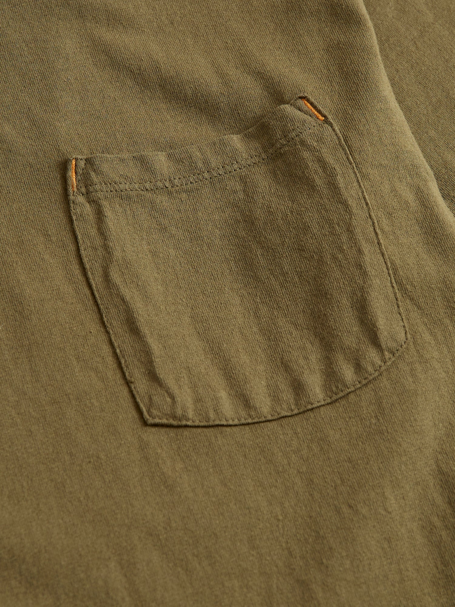 9oz Pocket T-Shirt in Olive Drab - Image 4