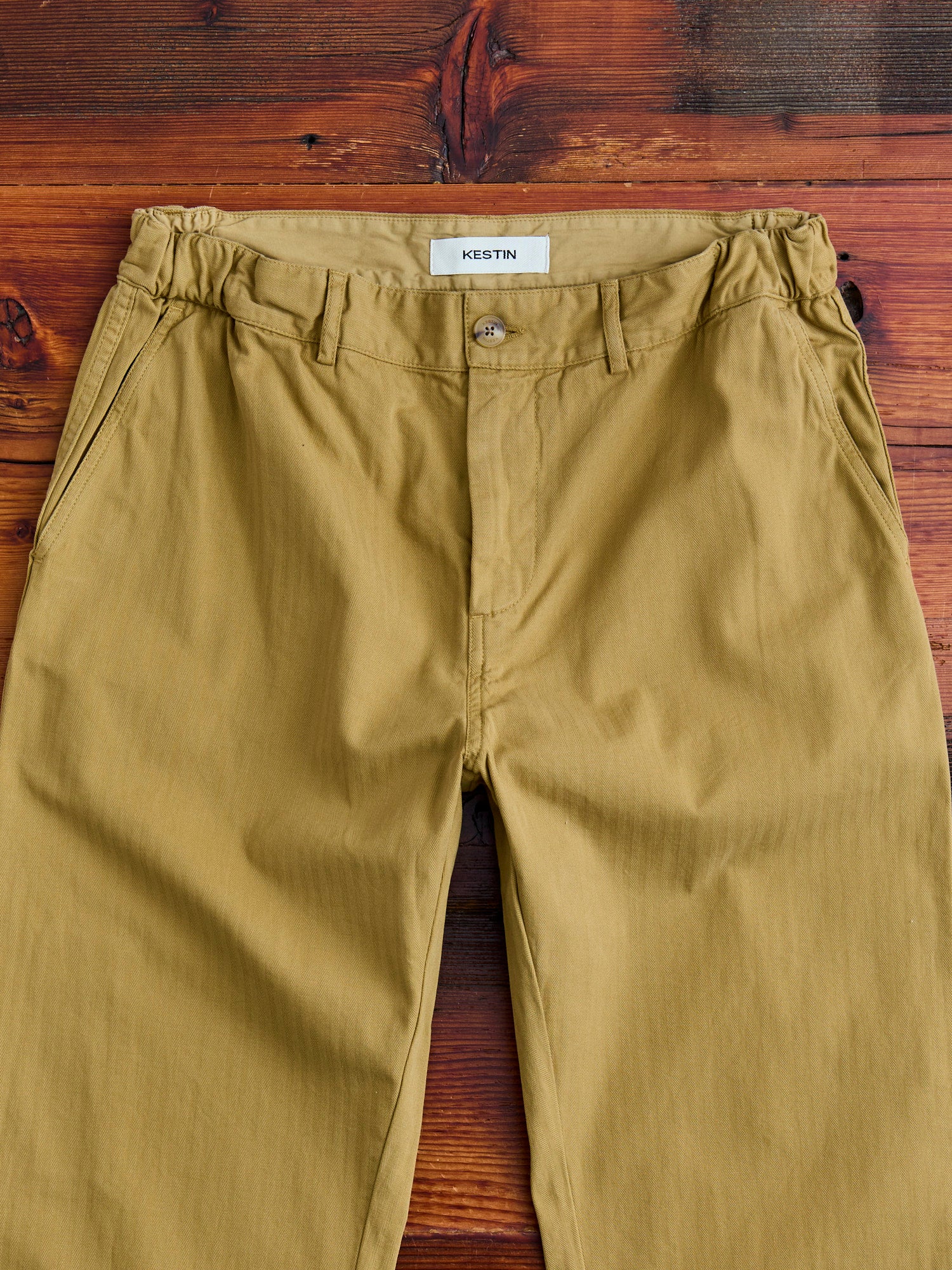 Aberlour Herringbone Pants in American Tan - Image 3