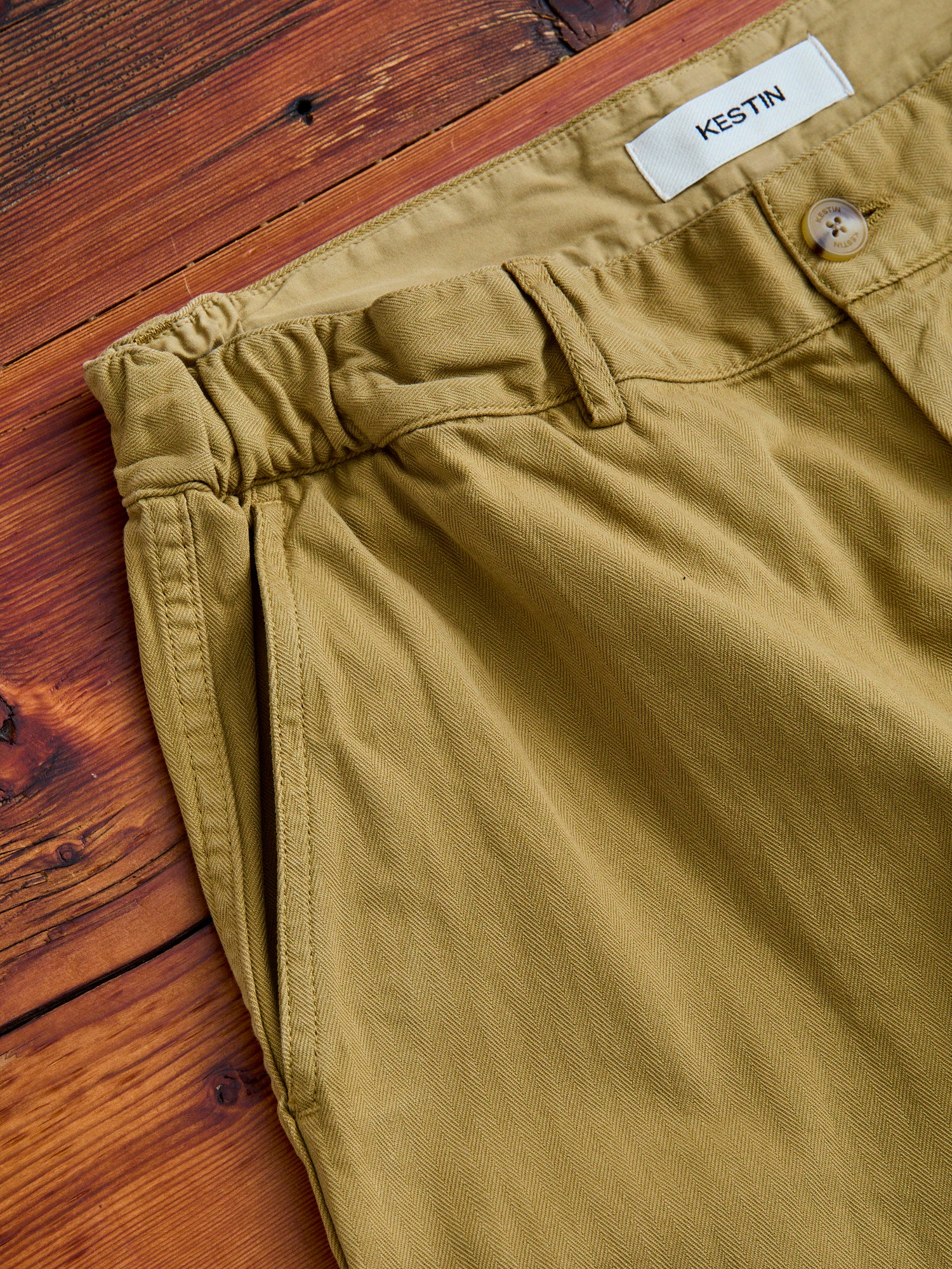 Aberlour Herringbone Pants in American Tan - Image 4
