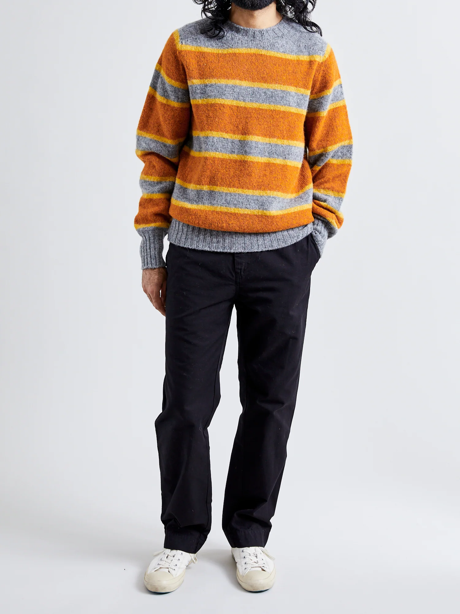 "Absolute Belter" Wool Sweater in Med Grey - Image 7