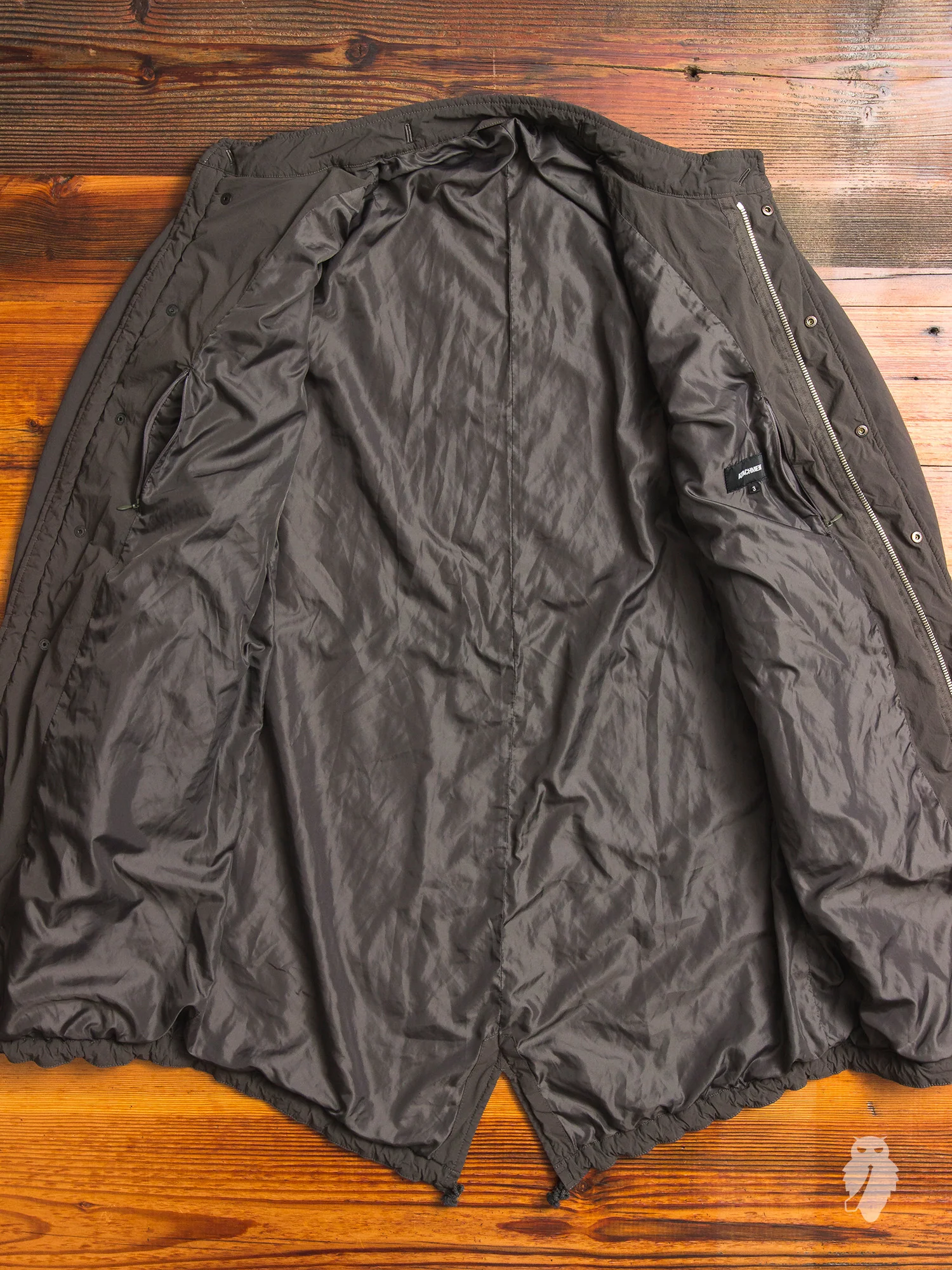 Taffeta M-65 Mods Coat in Khaki Grey - Image 10