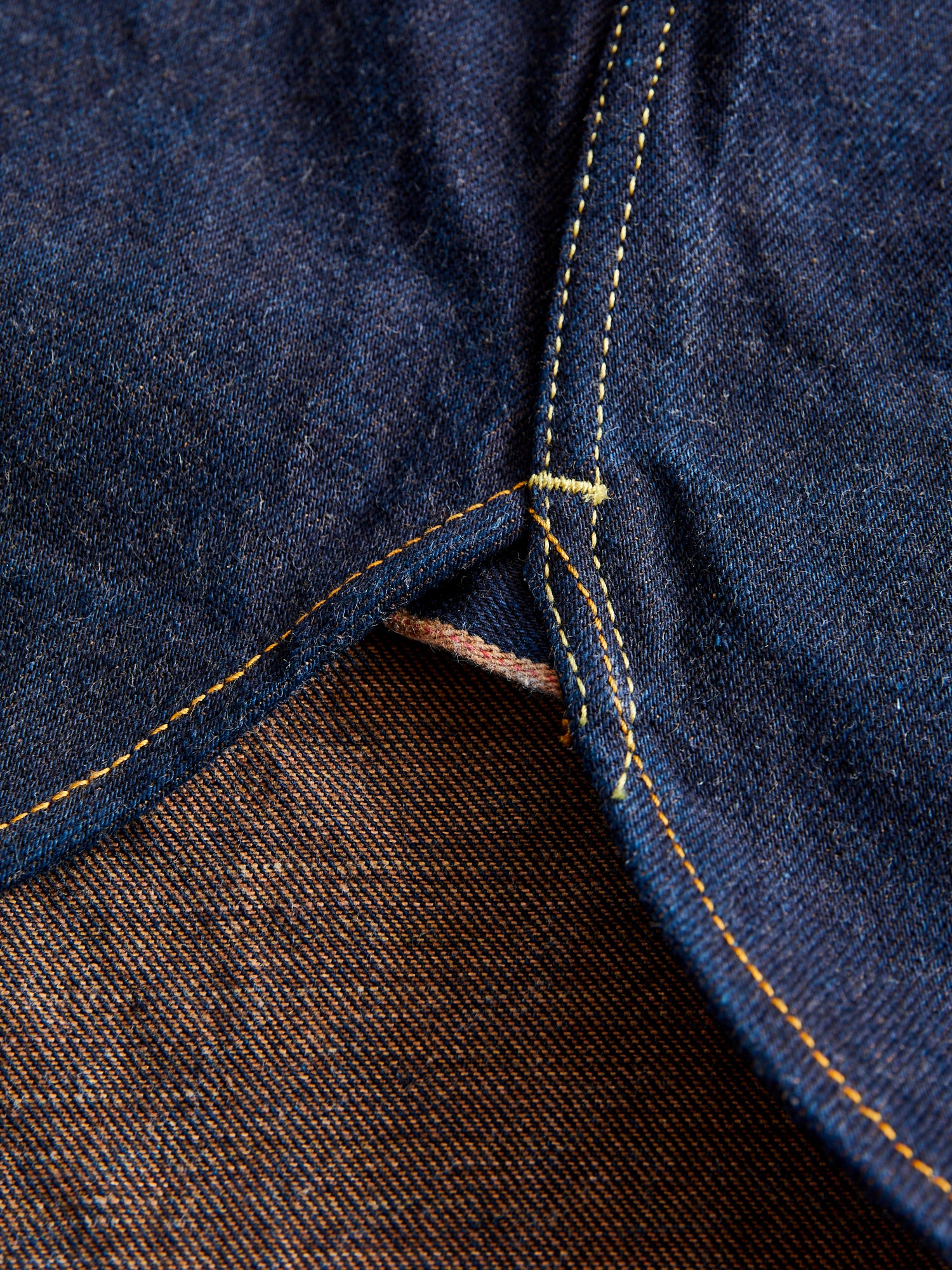 Aishibuzome Selvedge Denim Work Shirt in Indigo - Image 9