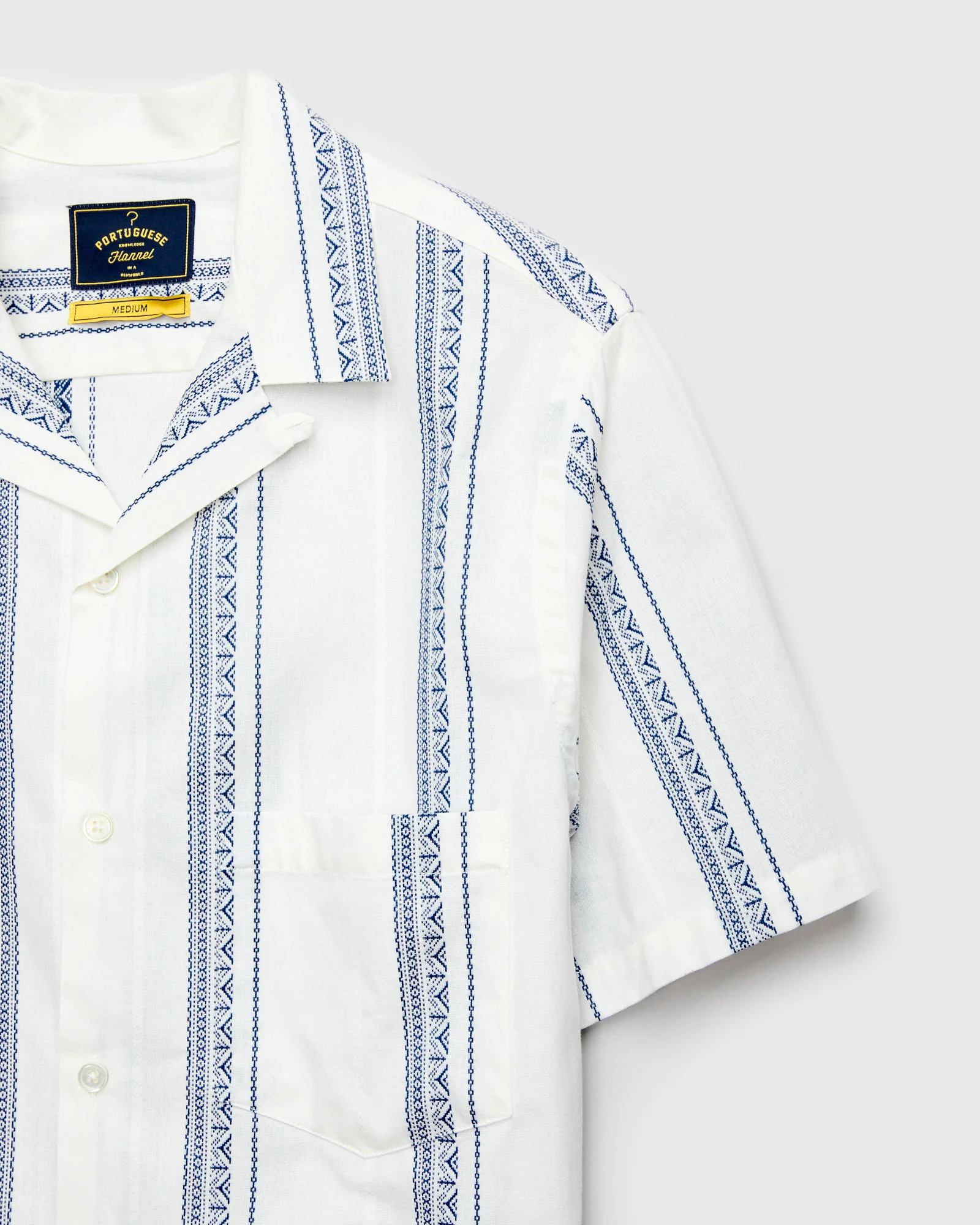 Alqueva Shirt in White Blue - Image 5