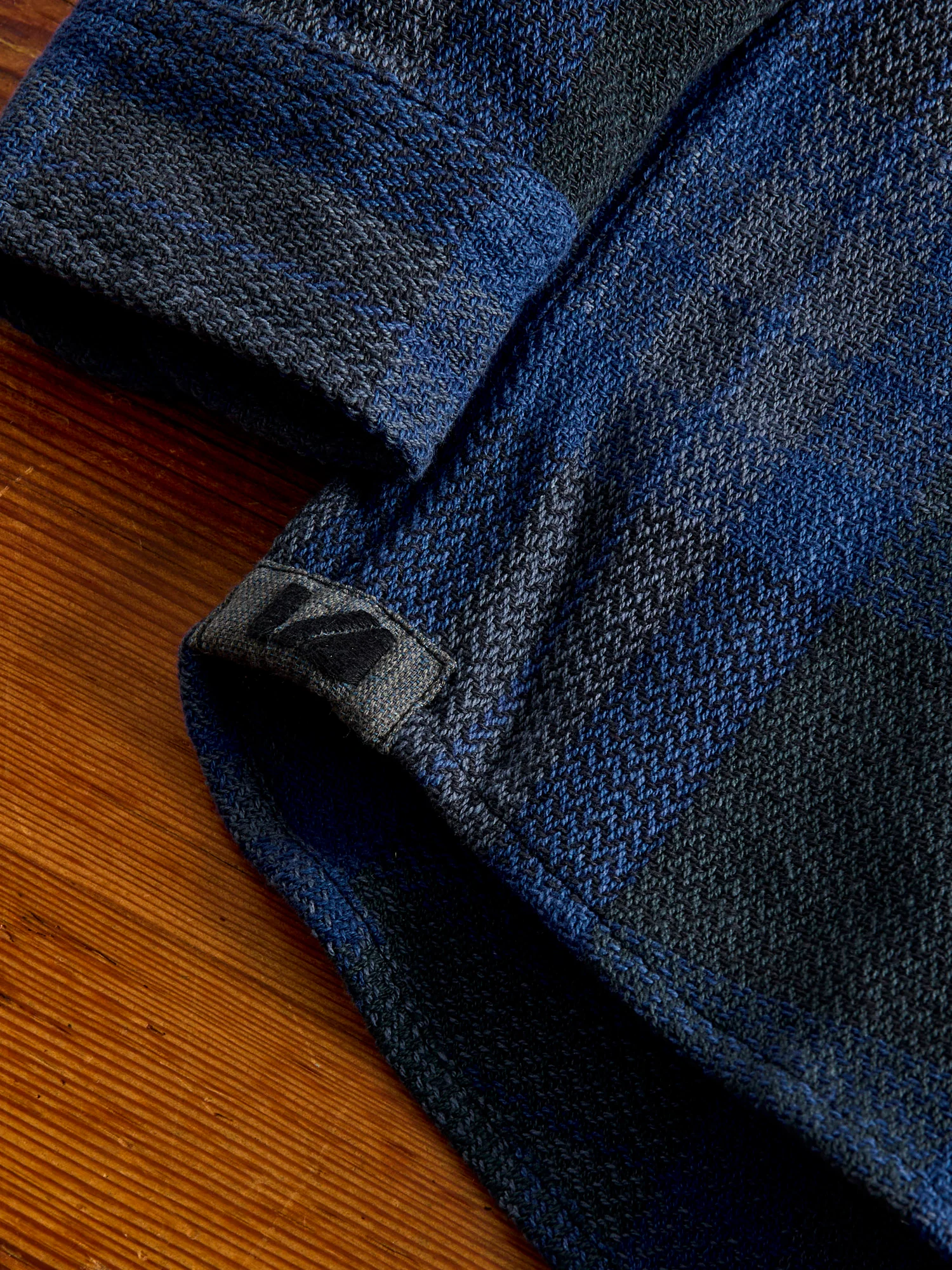 Ames Workshirt in Iron/Indigo Plaid - Image 6