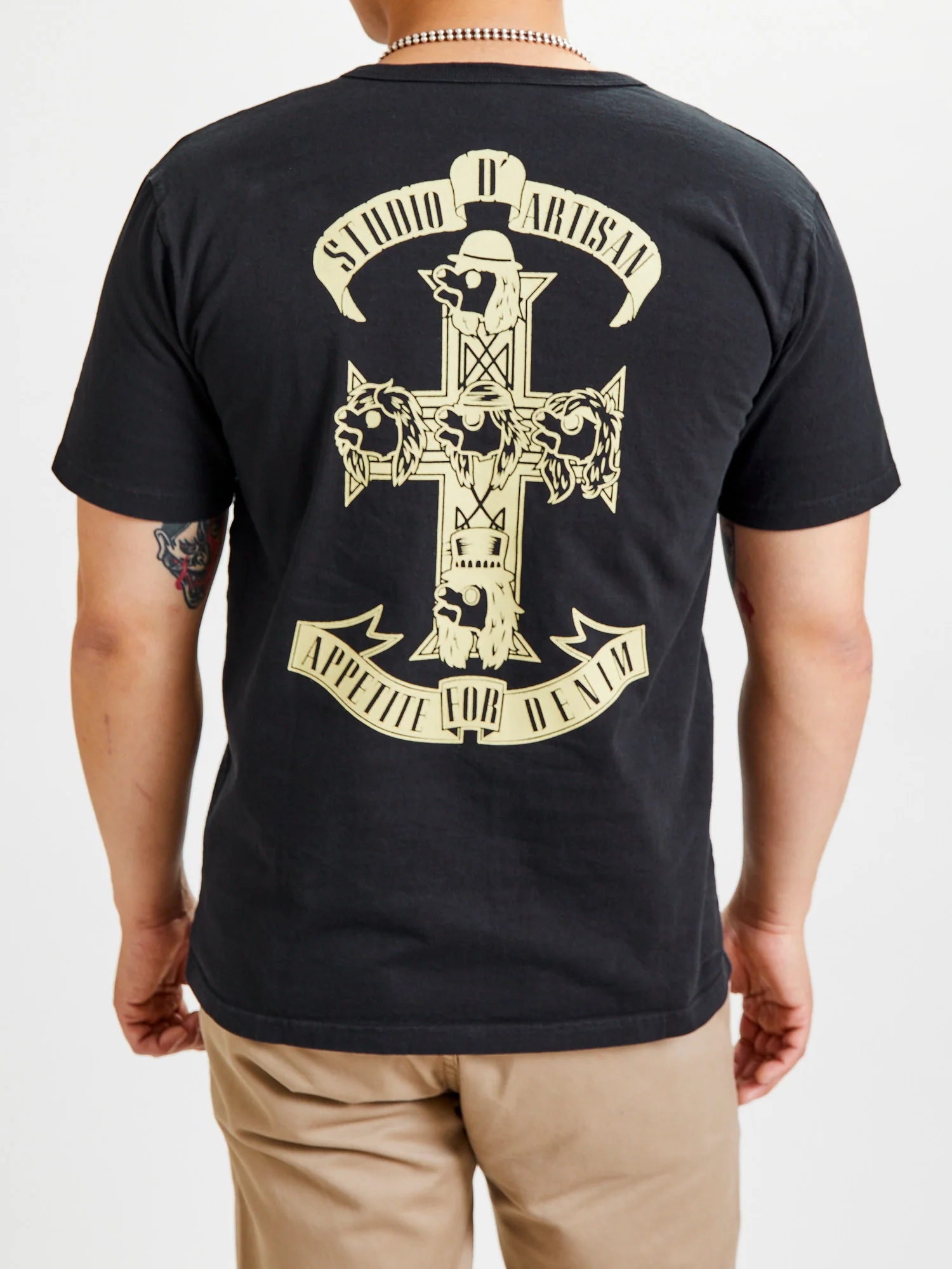 "Appetite for Denim" T-Shirt in Black - Image 2