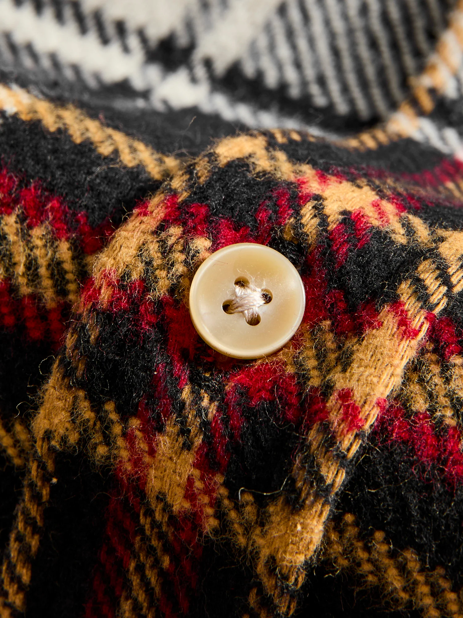 Arc Button-Up Shirt in Beige - Image 6