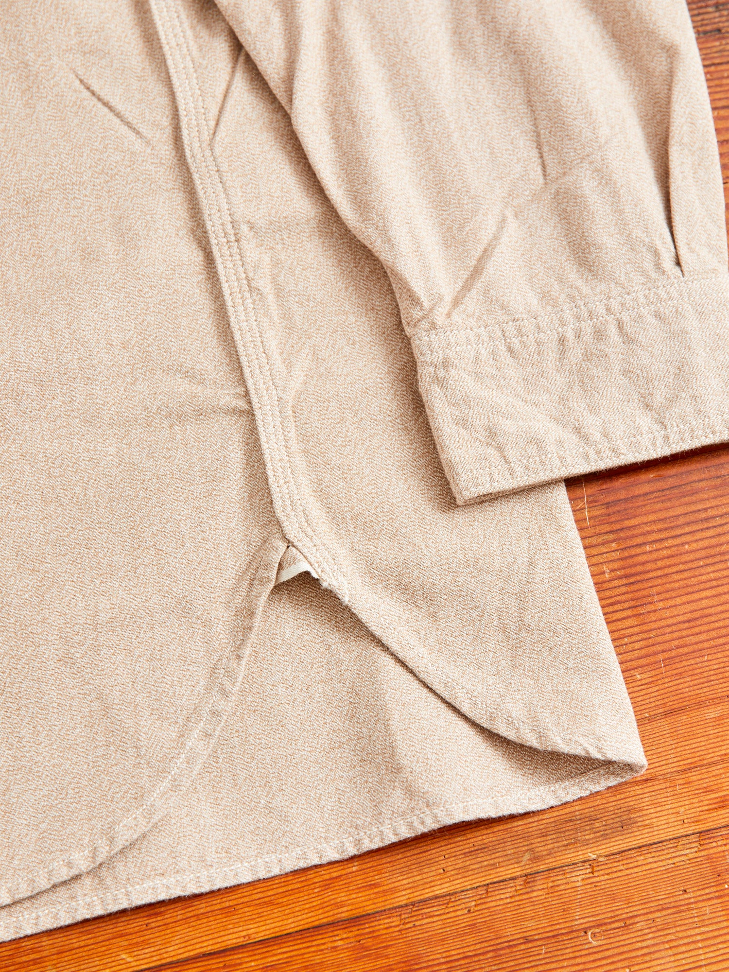 Archaic Chambray Work Shirt in Covert Beige - Image 8