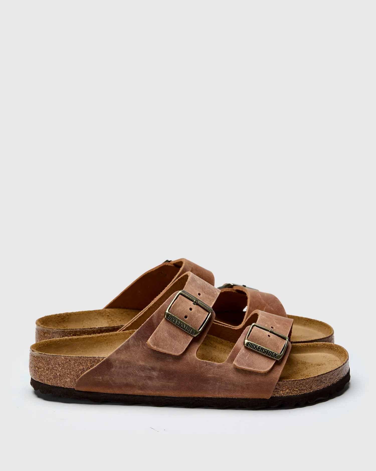 Arizona Sandal in Cognac Oiled Leather - Image 3