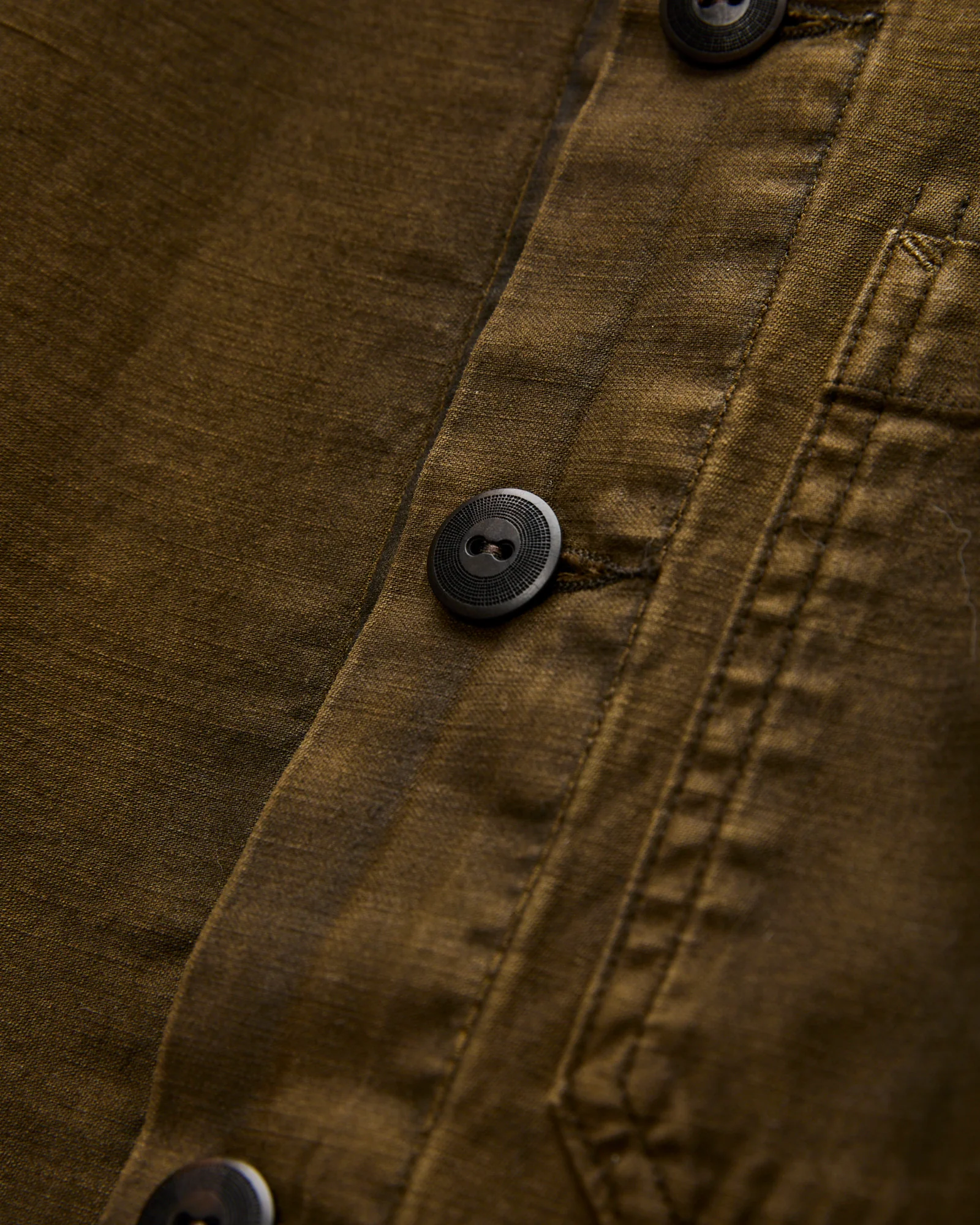 Asher Overshirt in Washed Brown - Image 4