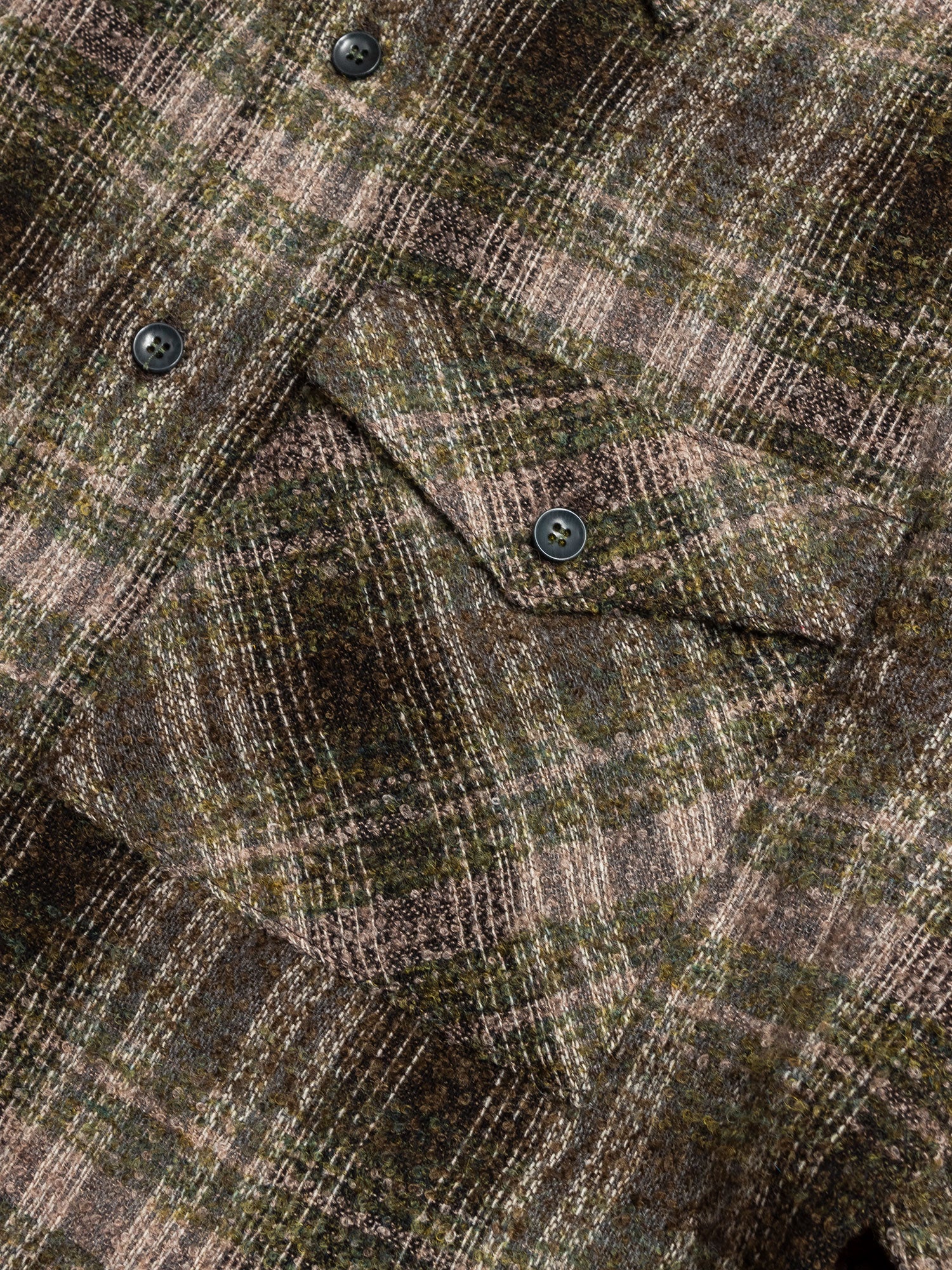 Avery Flannel Shirt in Moss - Image 4