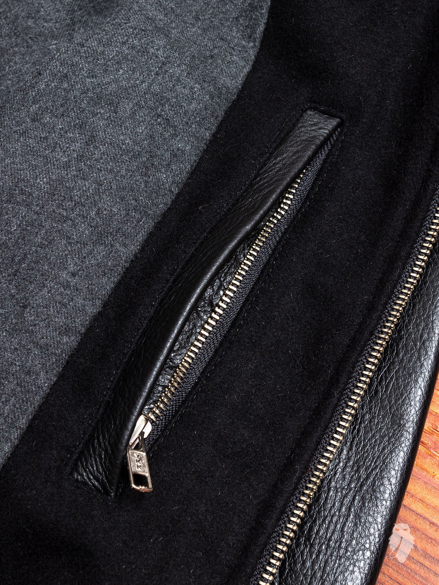 Aviator Jacket in Double Black - Image 10