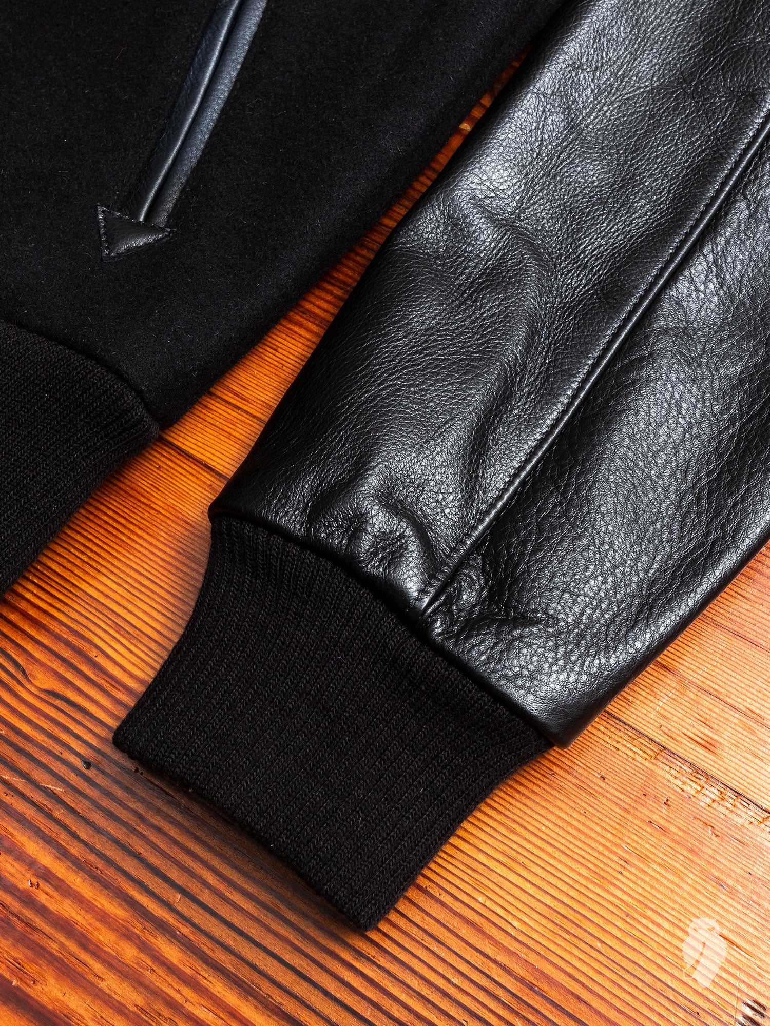 Aviator Jacket in Double Black - Image 8